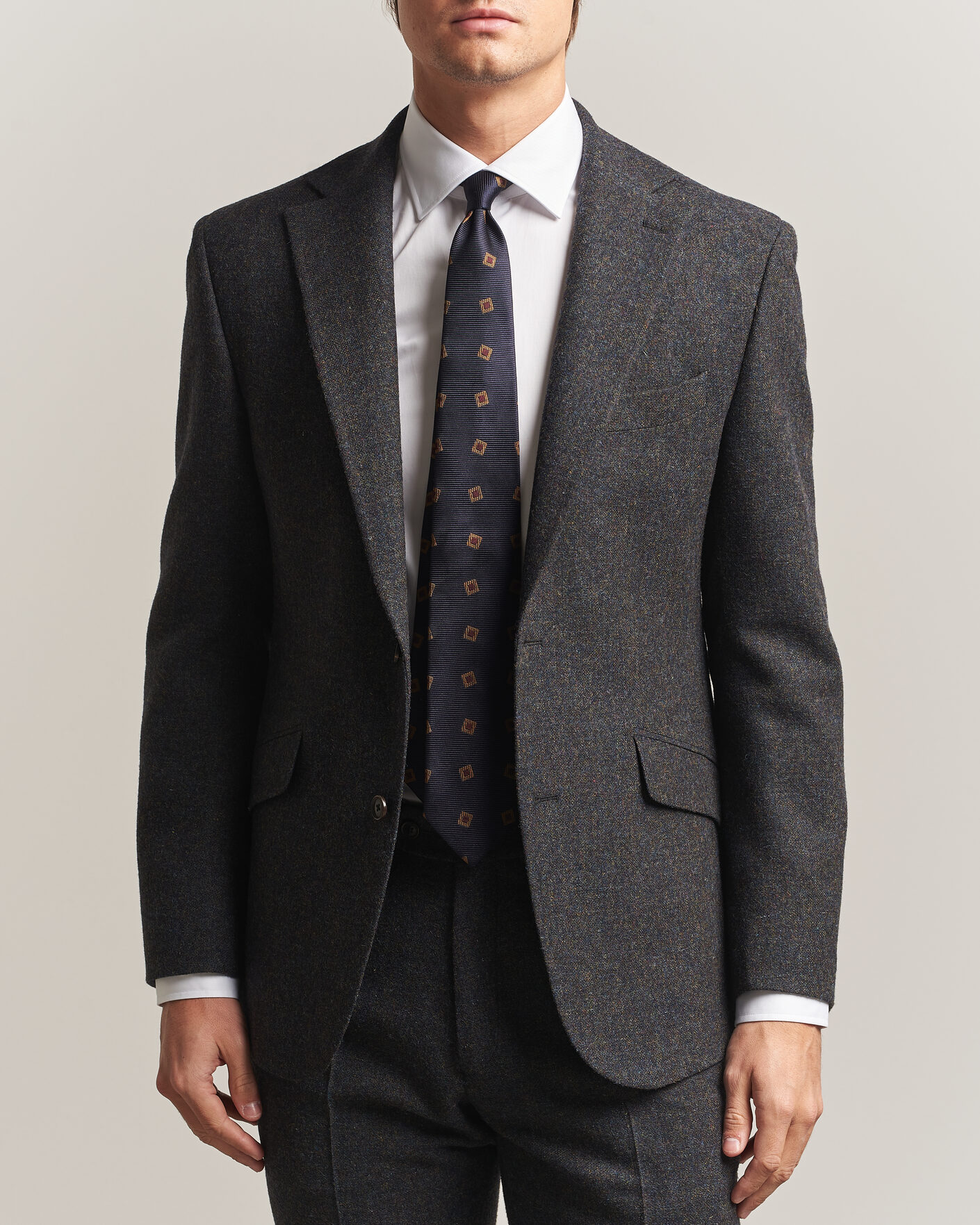 Mies | Pikkutakit | Walker Slater | Edward Shetland Wool Donegal Blazer Navy