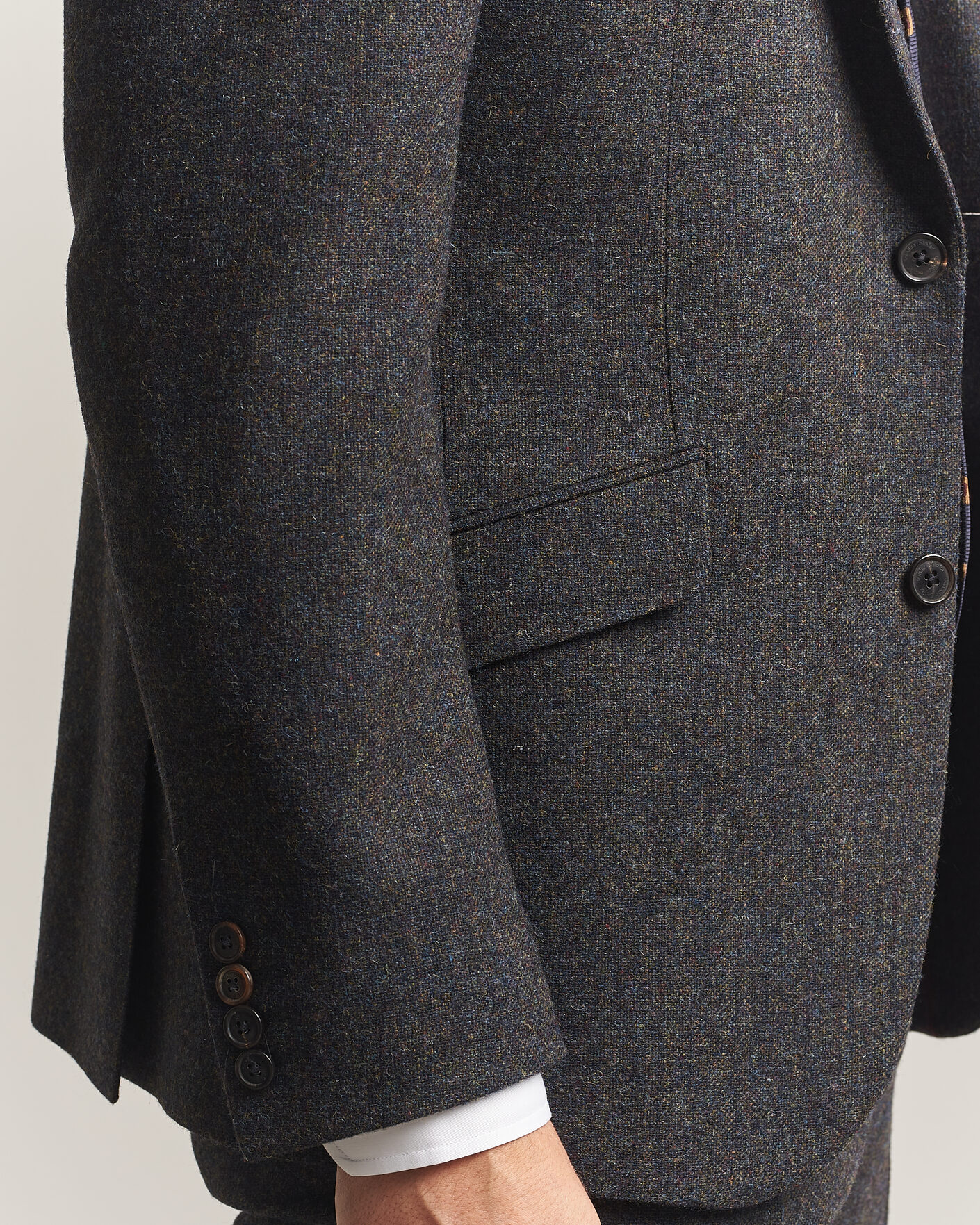 Mies | Pikkutakit | Walker Slater | Edward Shetland Wool Donegal Blazer Navy