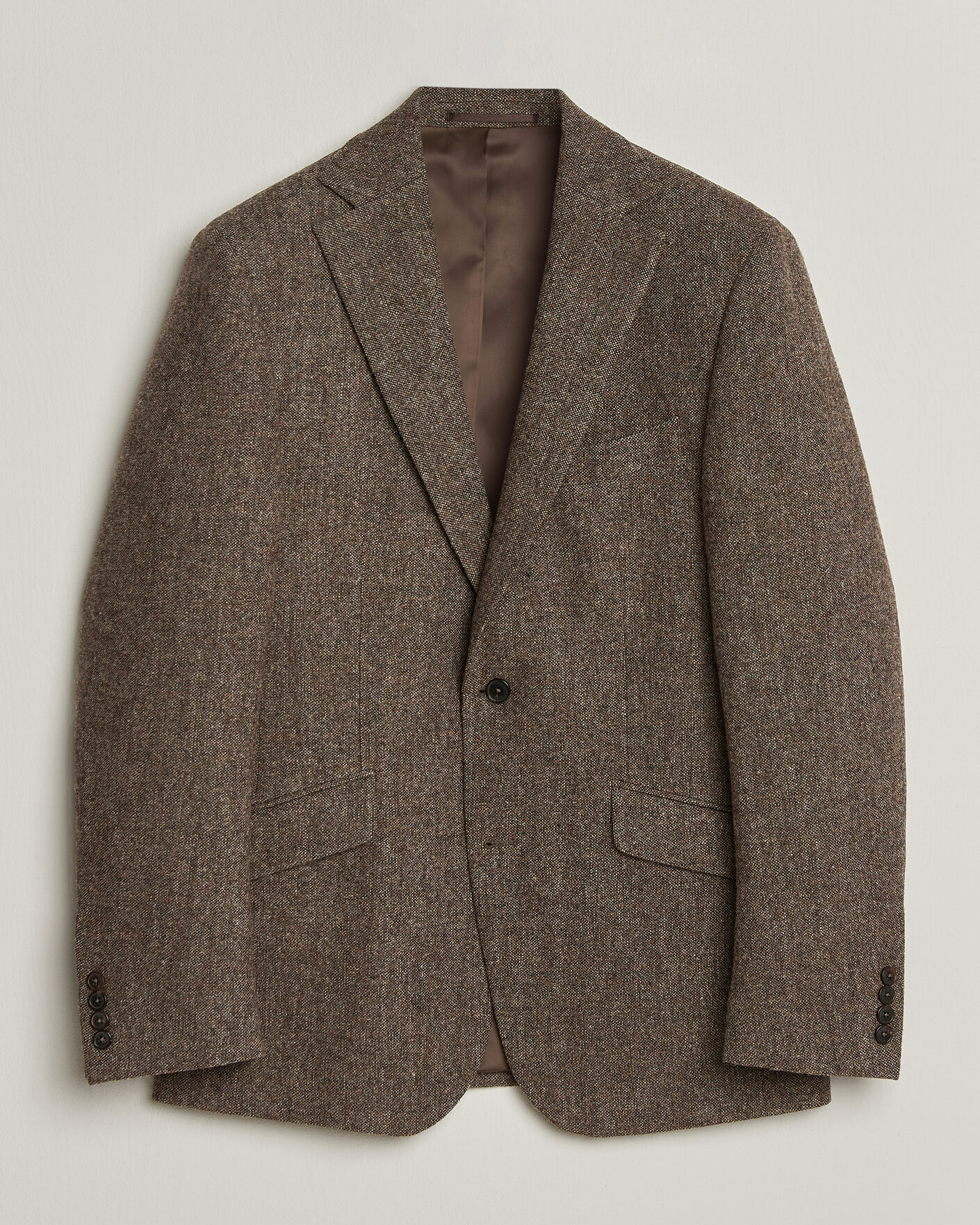Mies | Pikkutakit | Walker Slater | Edward Shetland Wool Donegal Blazer Tobacco