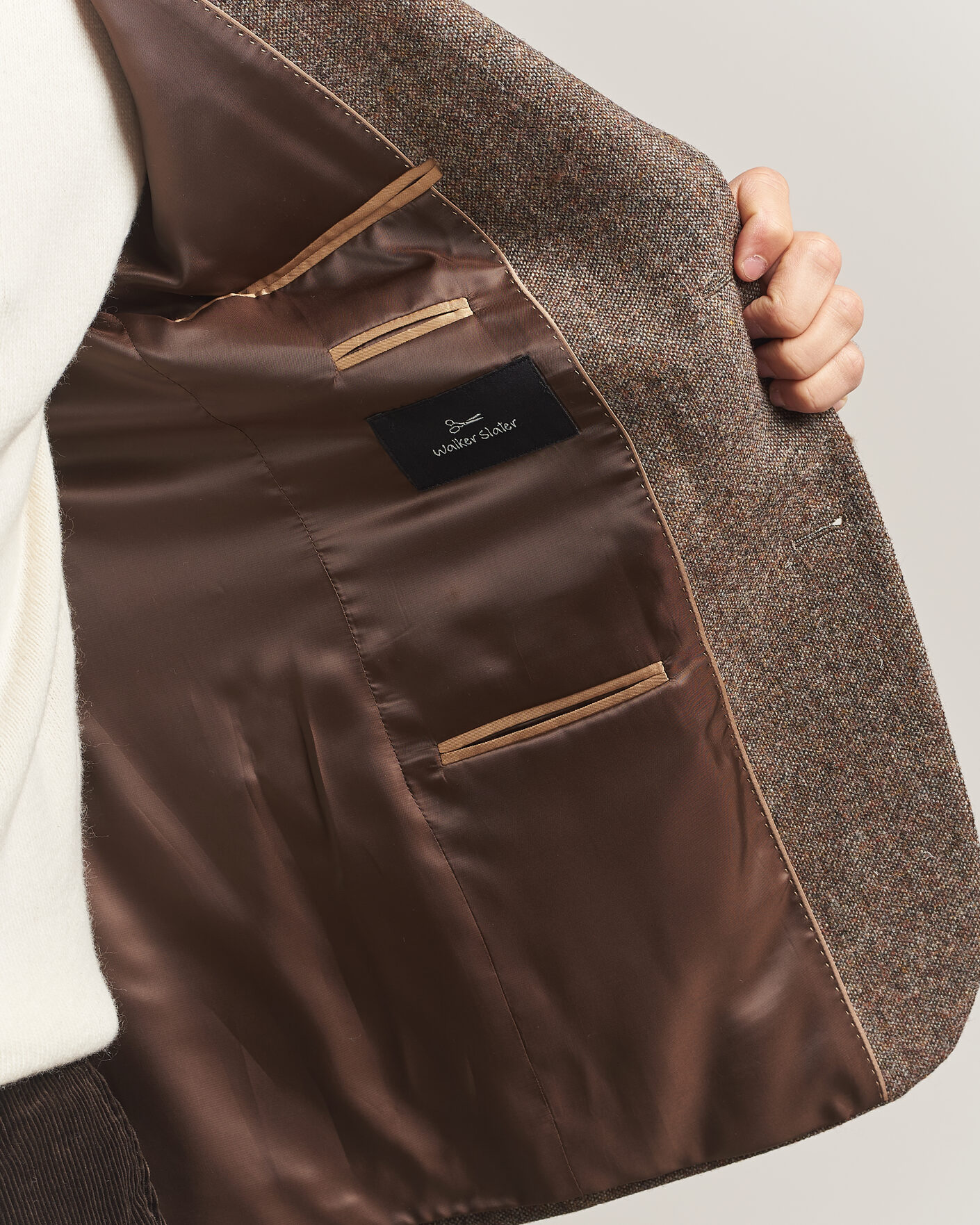 Mies | Pikkutakit | Walker Slater | Edward Shetland Wool Donegal Blazer Tobacco