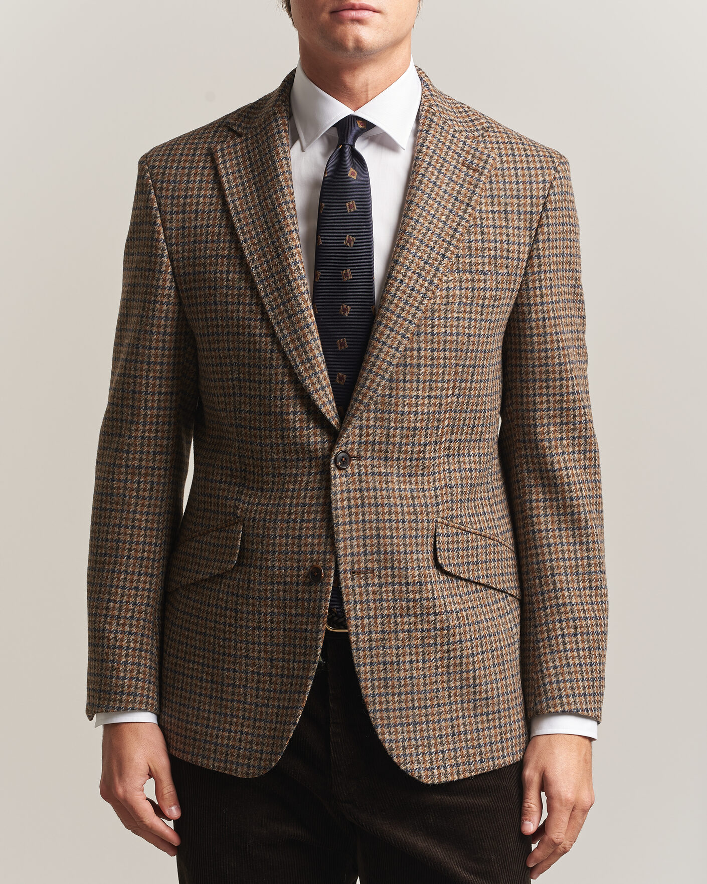 Mies | Pikkutakit | Walker Slater | Edward Lambswool Puppytooth Blazer Sandstone