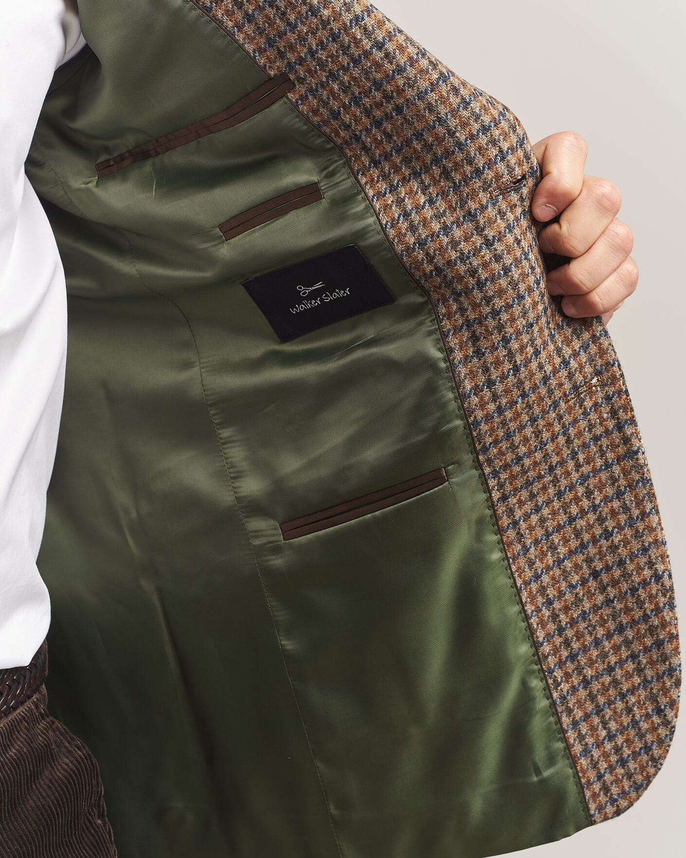 Mies | Pikkutakit | Walker Slater | Edward Lambswool Puppytooth Blazer Sandstone