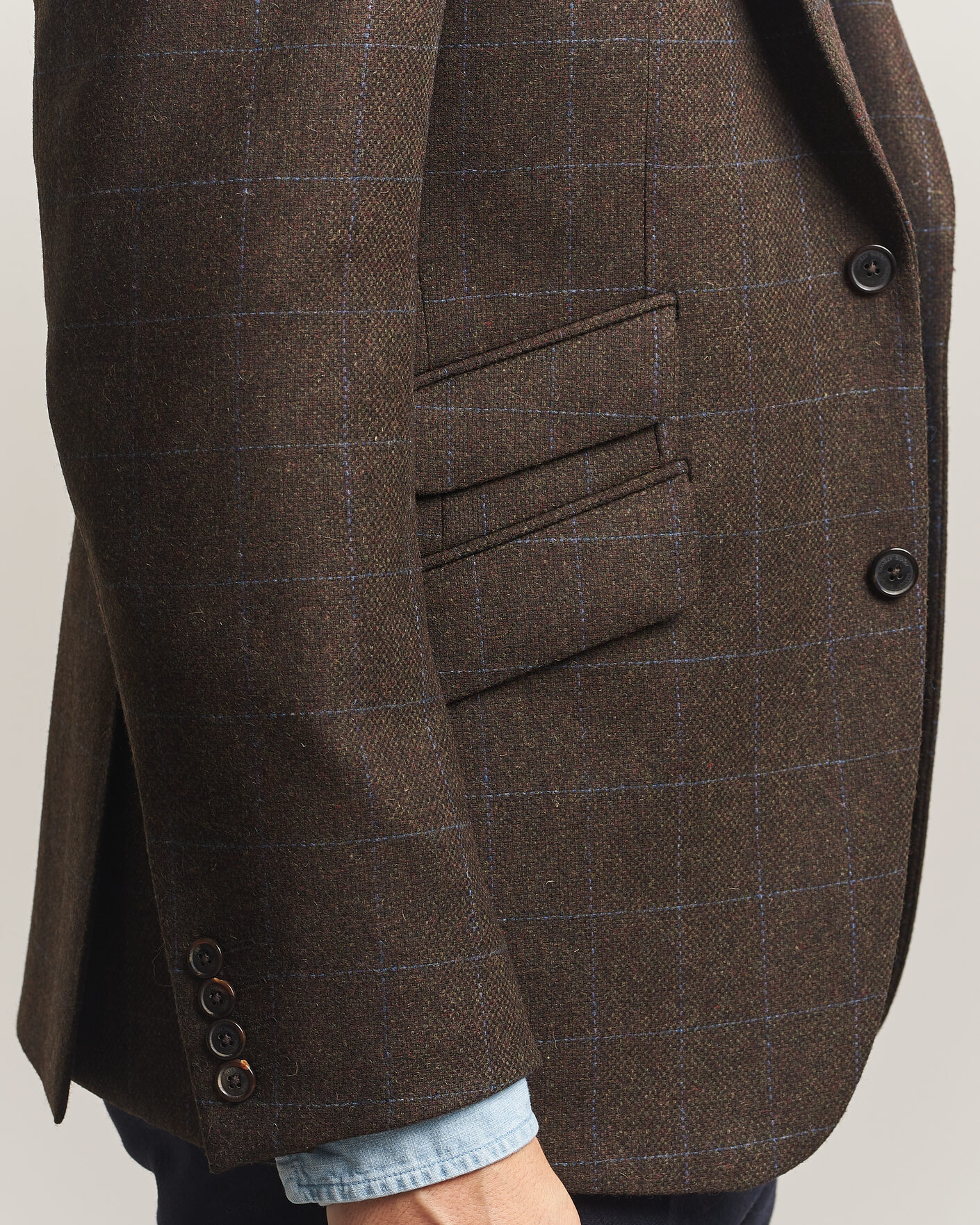 Mies | Pikkutakit | Walker Slater | Edward Lambswool Windowpane Blazer Brown