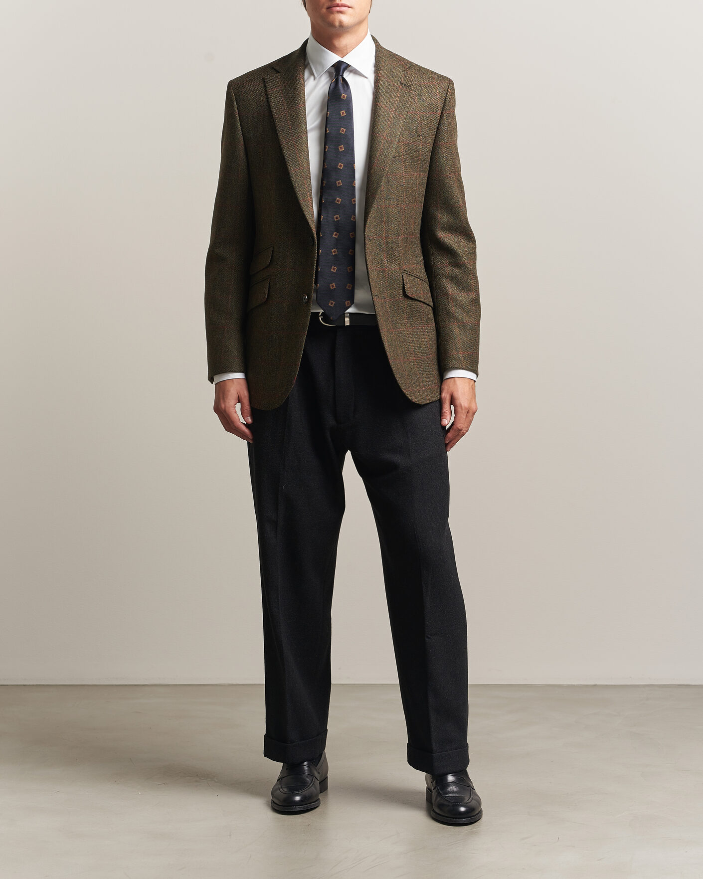 Mies | Pikkutakit | Walker Slater | Edward Lambswool Windowpane Blazer Green