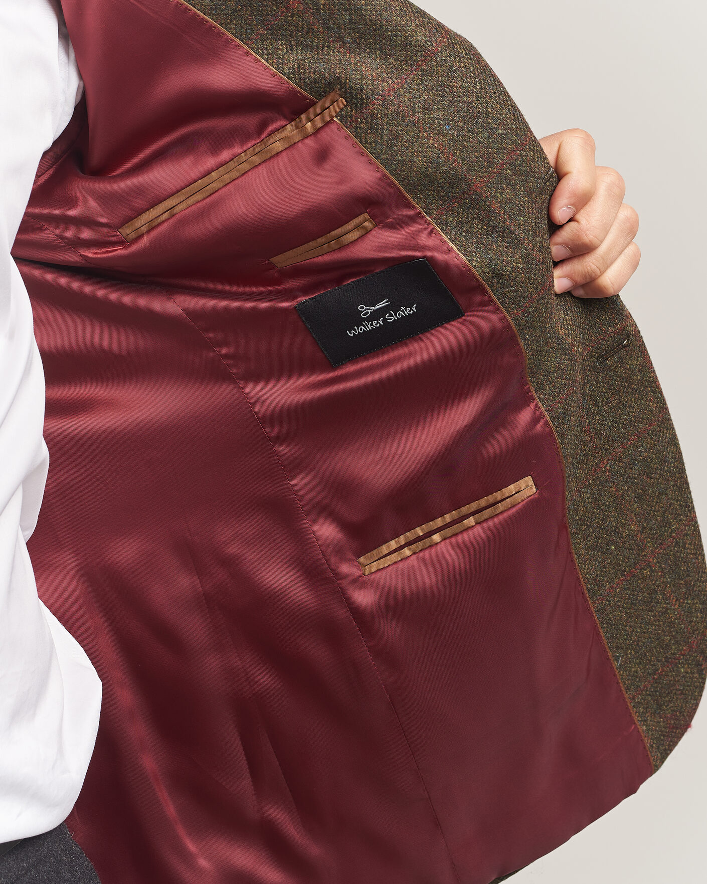 Mies | Pikkutakit | Walker Slater | Edward Lambswool Windowpane Blazer Green