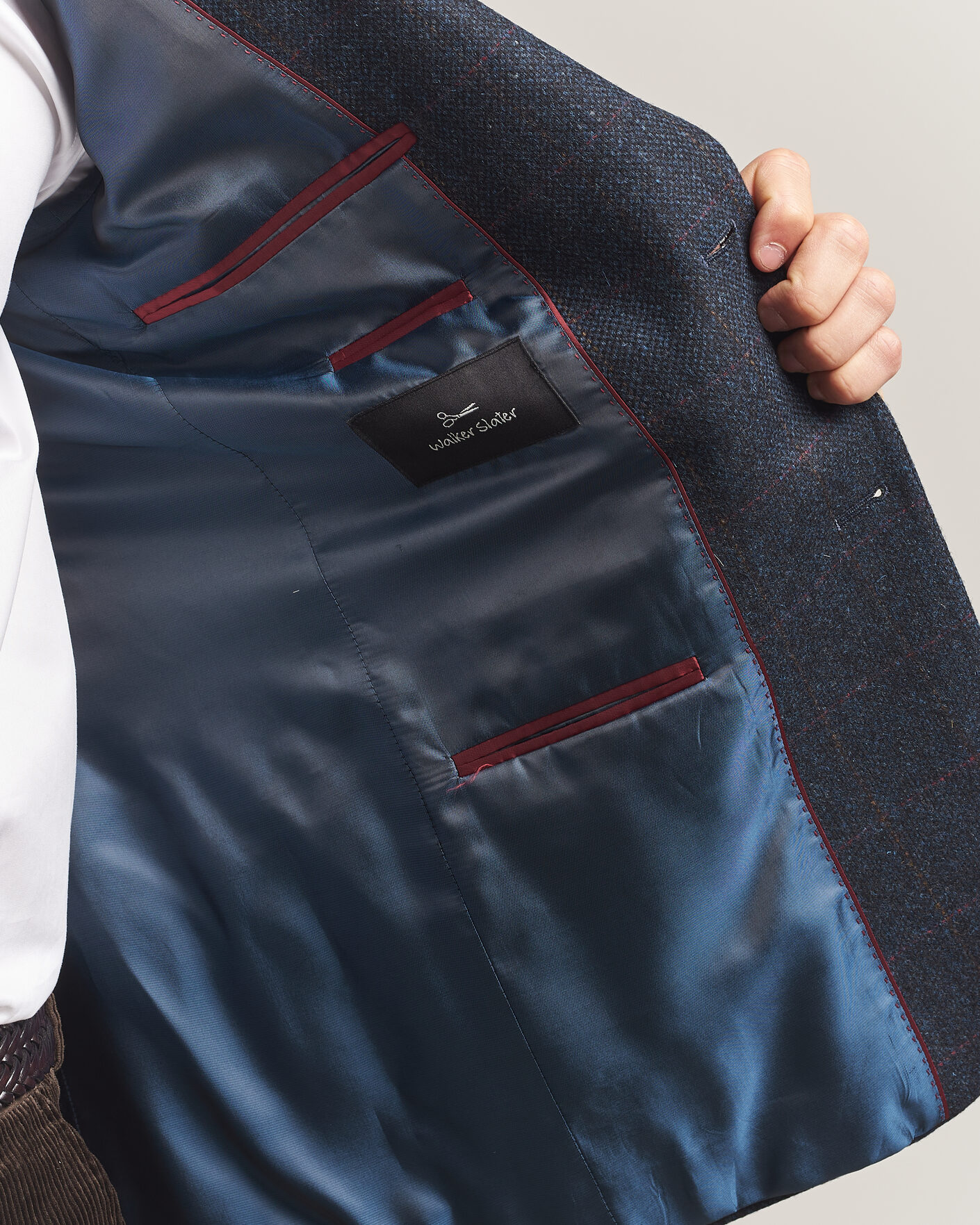 Mies | Pikkutakit | Walker Slater | Edward Lambswool Windowpane Blazer Navy