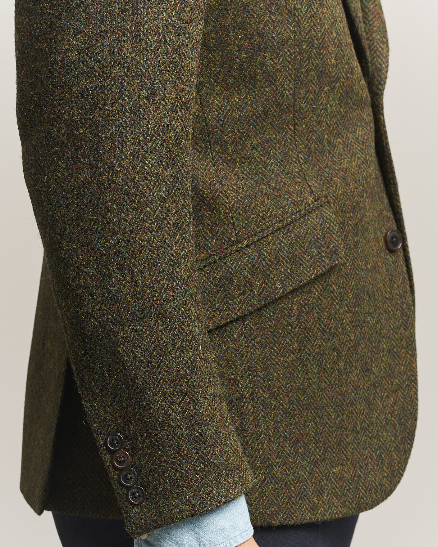 Mies | Pikkutakit | Walker Slater | Edward Harris Tweed Herringbone Blazer Green