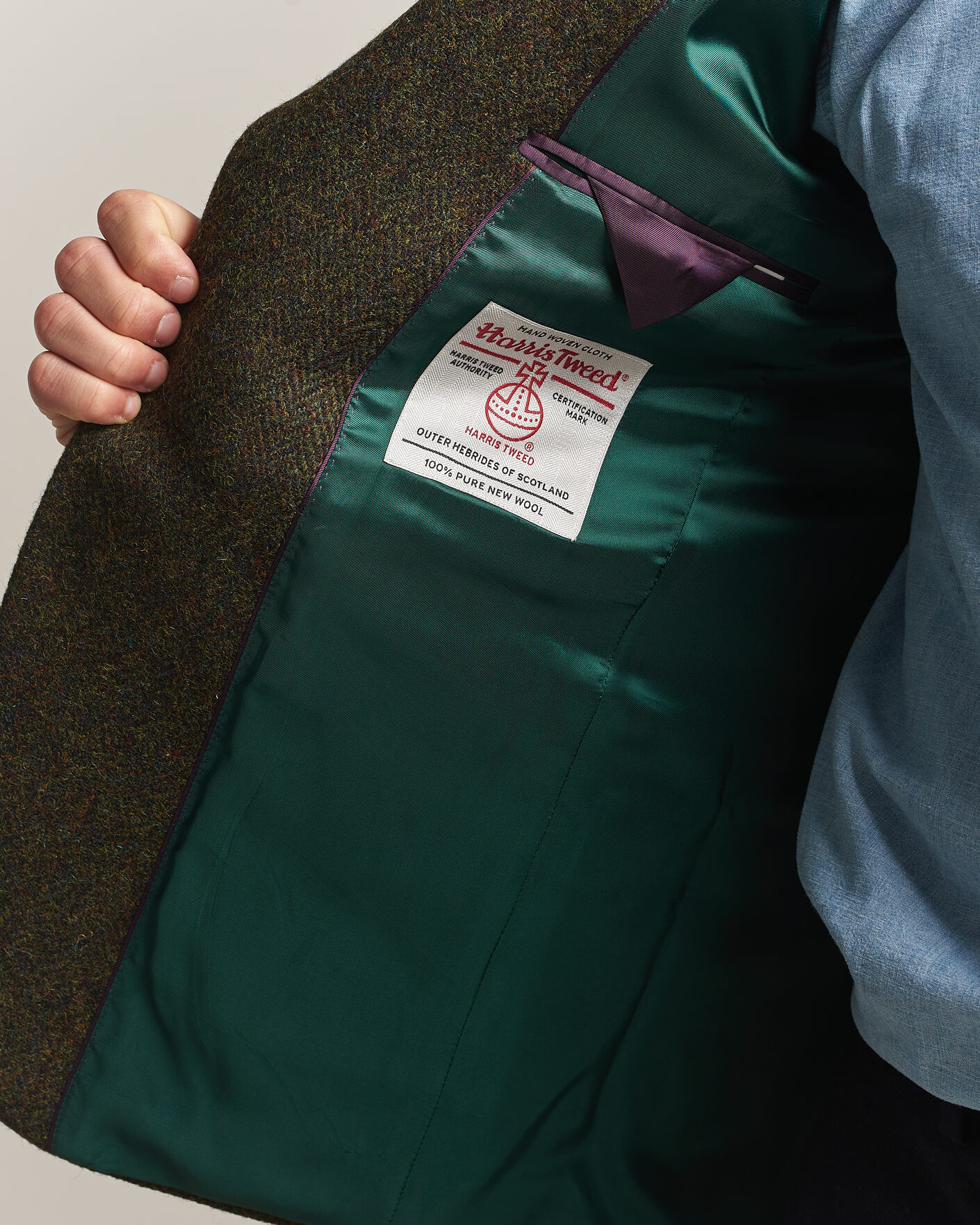 Mies | Pikkutakit | Walker Slater | Edward Harris Tweed Herringbone Blazer Green