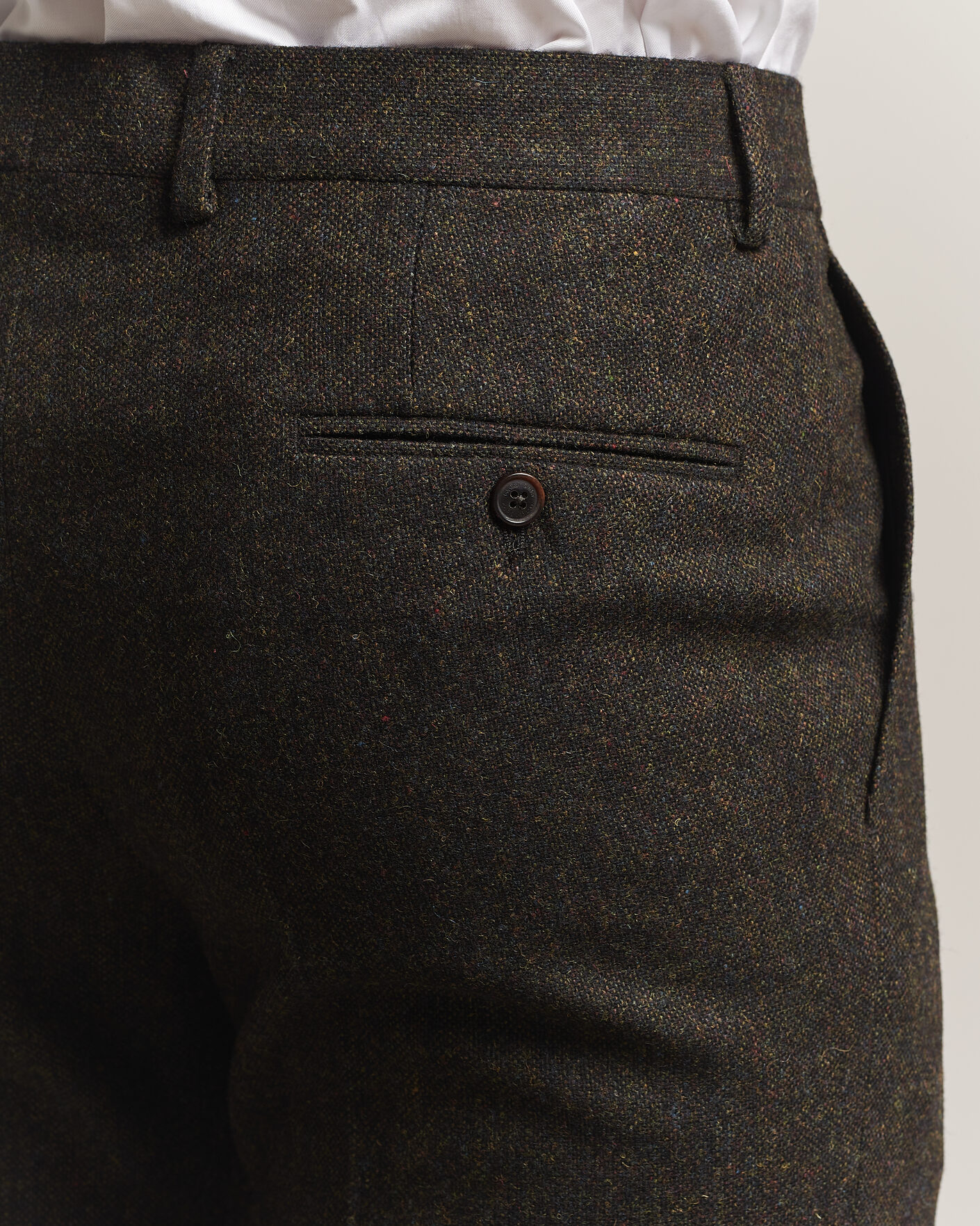 Mies | Housut | Walker Slater | Edward Shetland Wool Donegal Trousers Brown