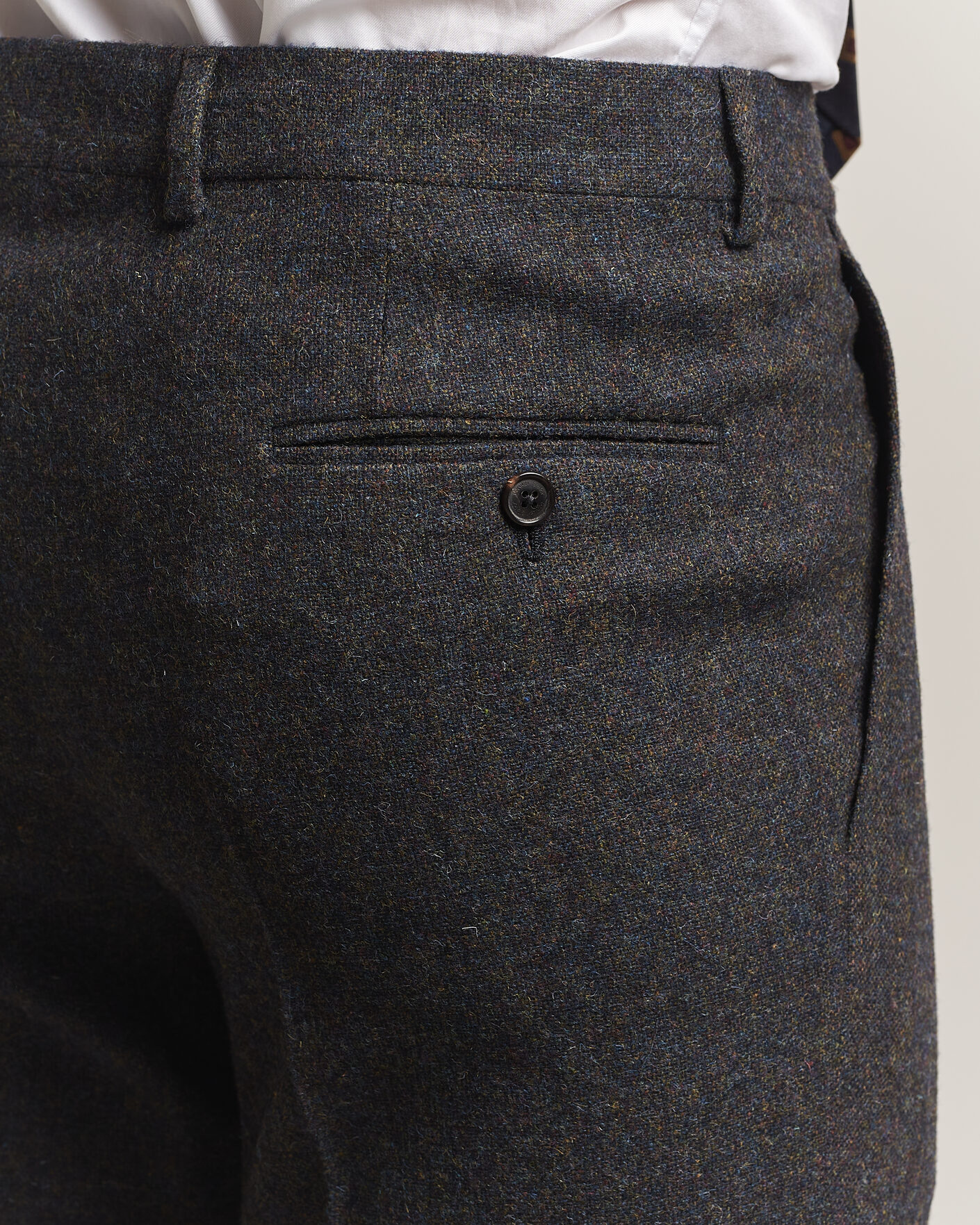 Mies | Housut | Walker Slater | Edward Shetland Wool Donegal Trousers Navy