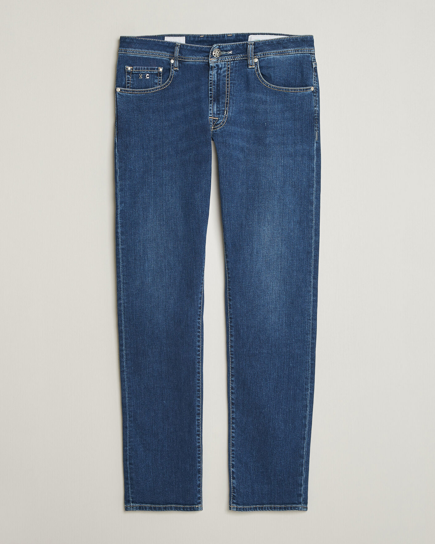 Mies | Farkut | Tramarossa | Michelangelo Stretch Jeans Mid Blue