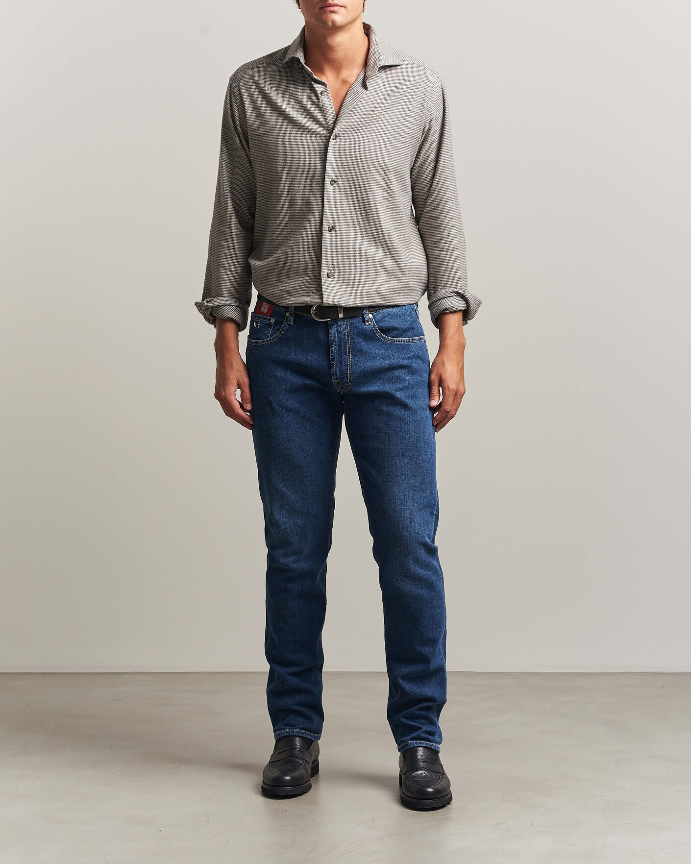 Mies | Farkut | Tramarossa | Michelangelo Stretch Jeans Mid Blue