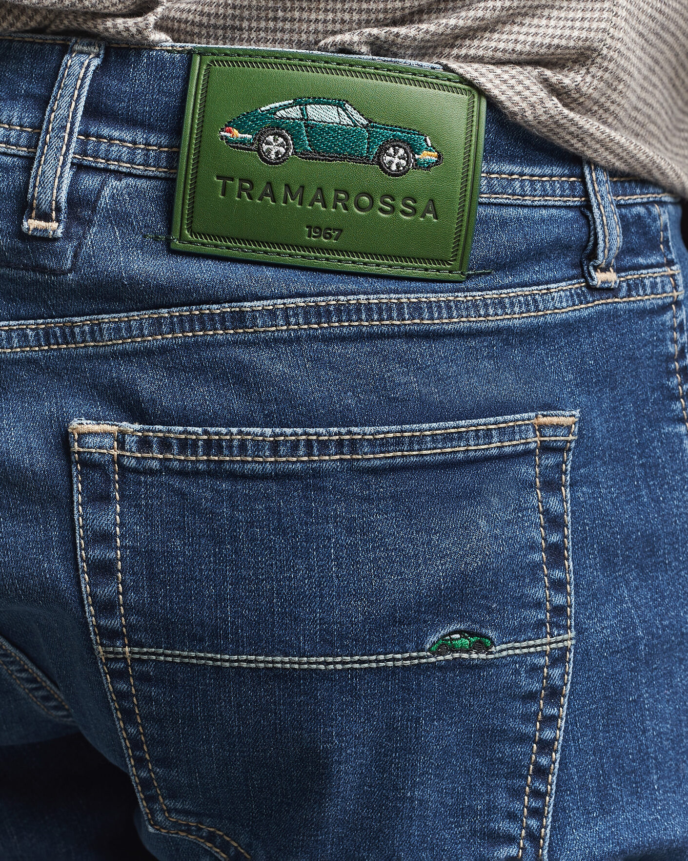 Mies | Farkut | Tramarossa | Michelangelo Stretch Jeans Mid Blue