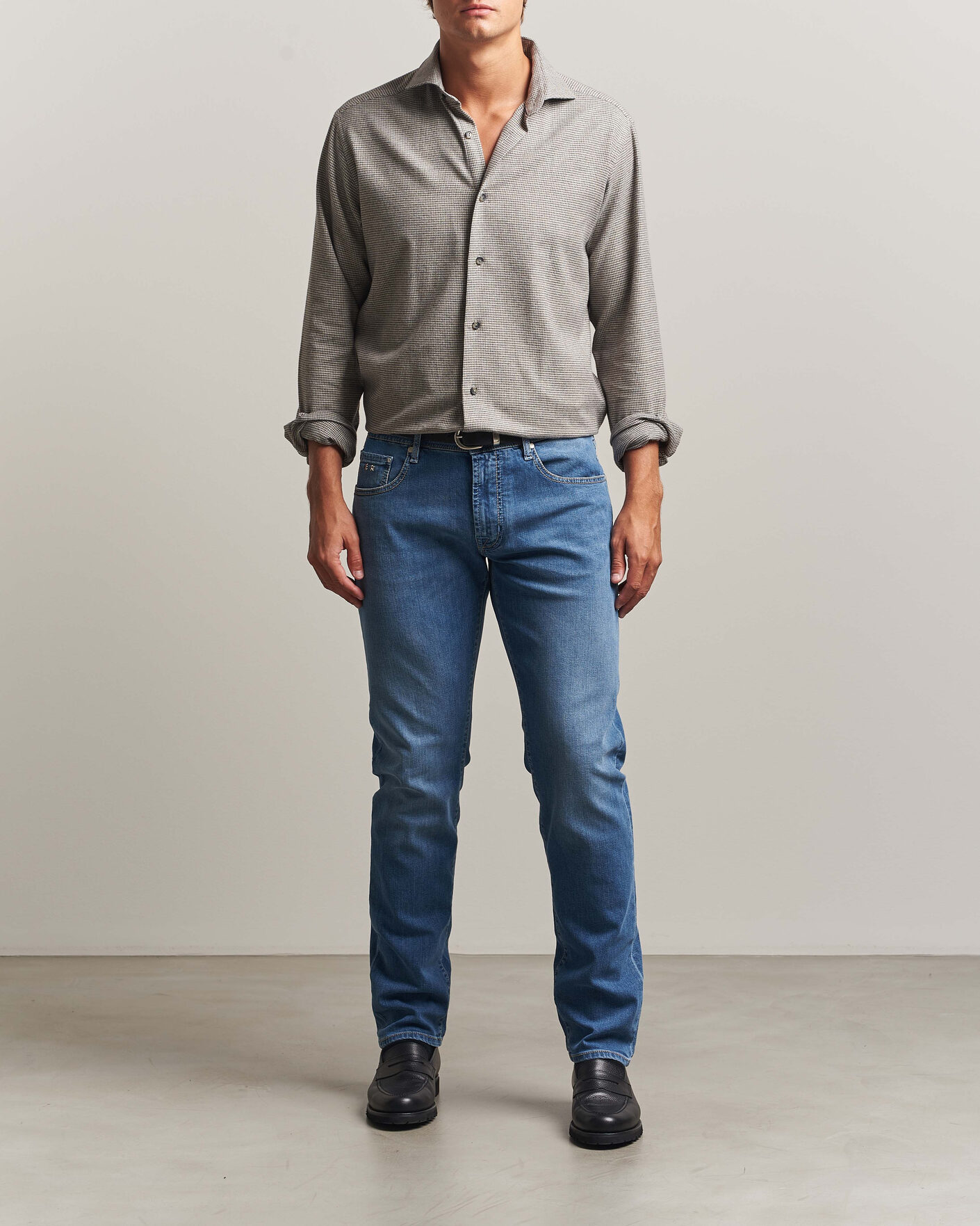 Mies | Farkut | Tramarossa | Michelangelo Stretch Jeans Light Blue