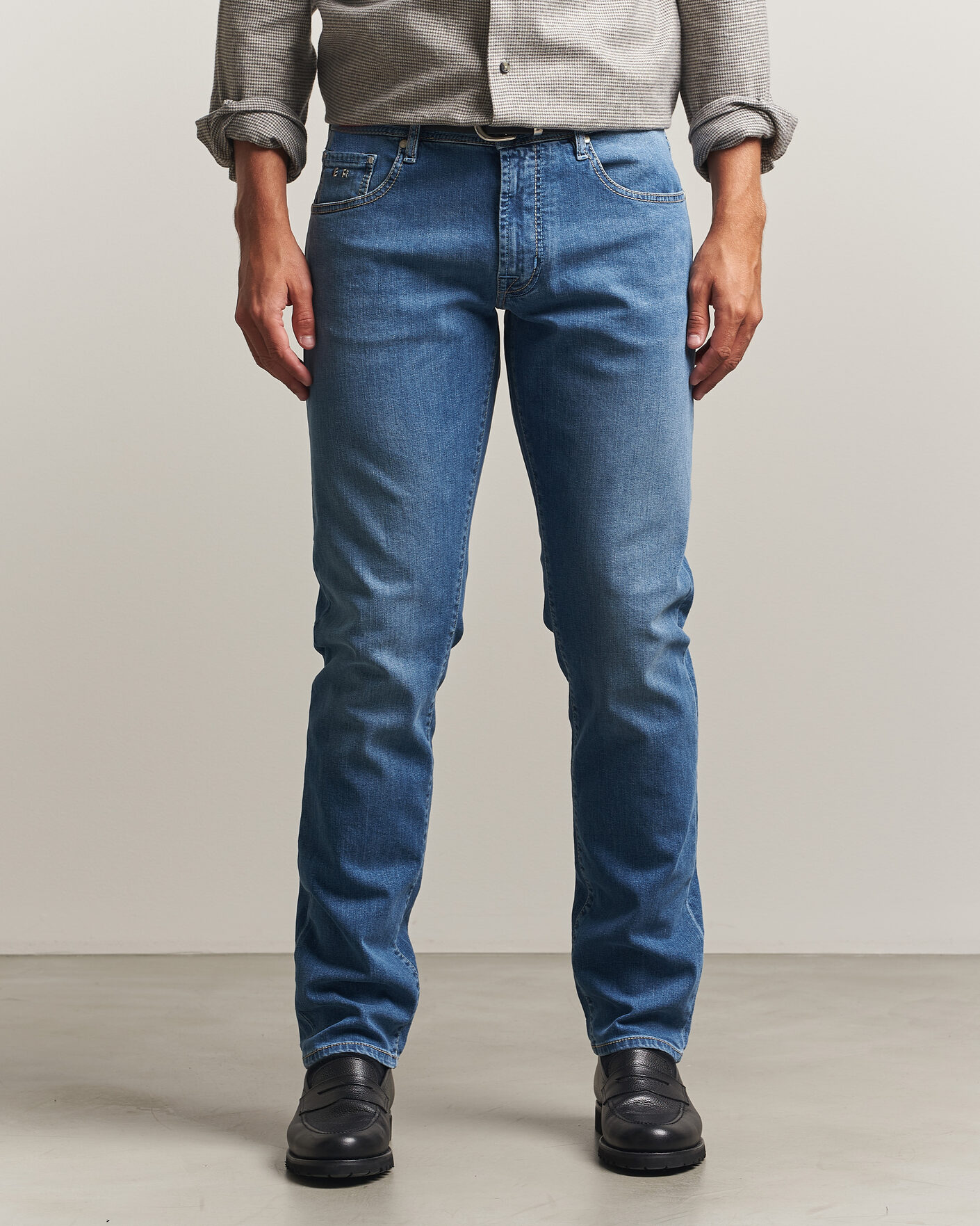 Mies | Farkut | Tramarossa | Michelangelo Stretch Jeans Light Blue