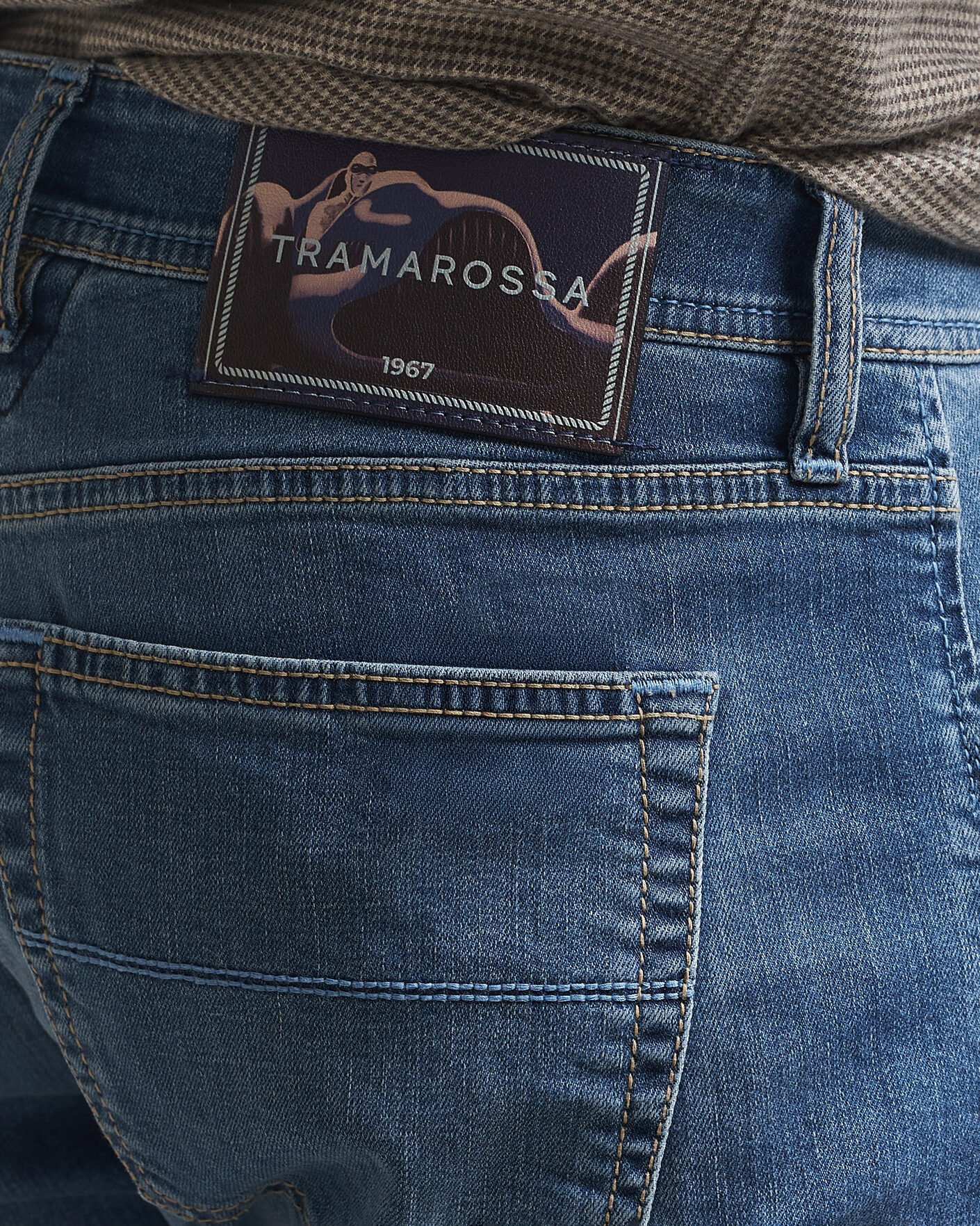 Mies | Farkut | Tramarossa | Michelangelo Stretch Jeans Light Blue