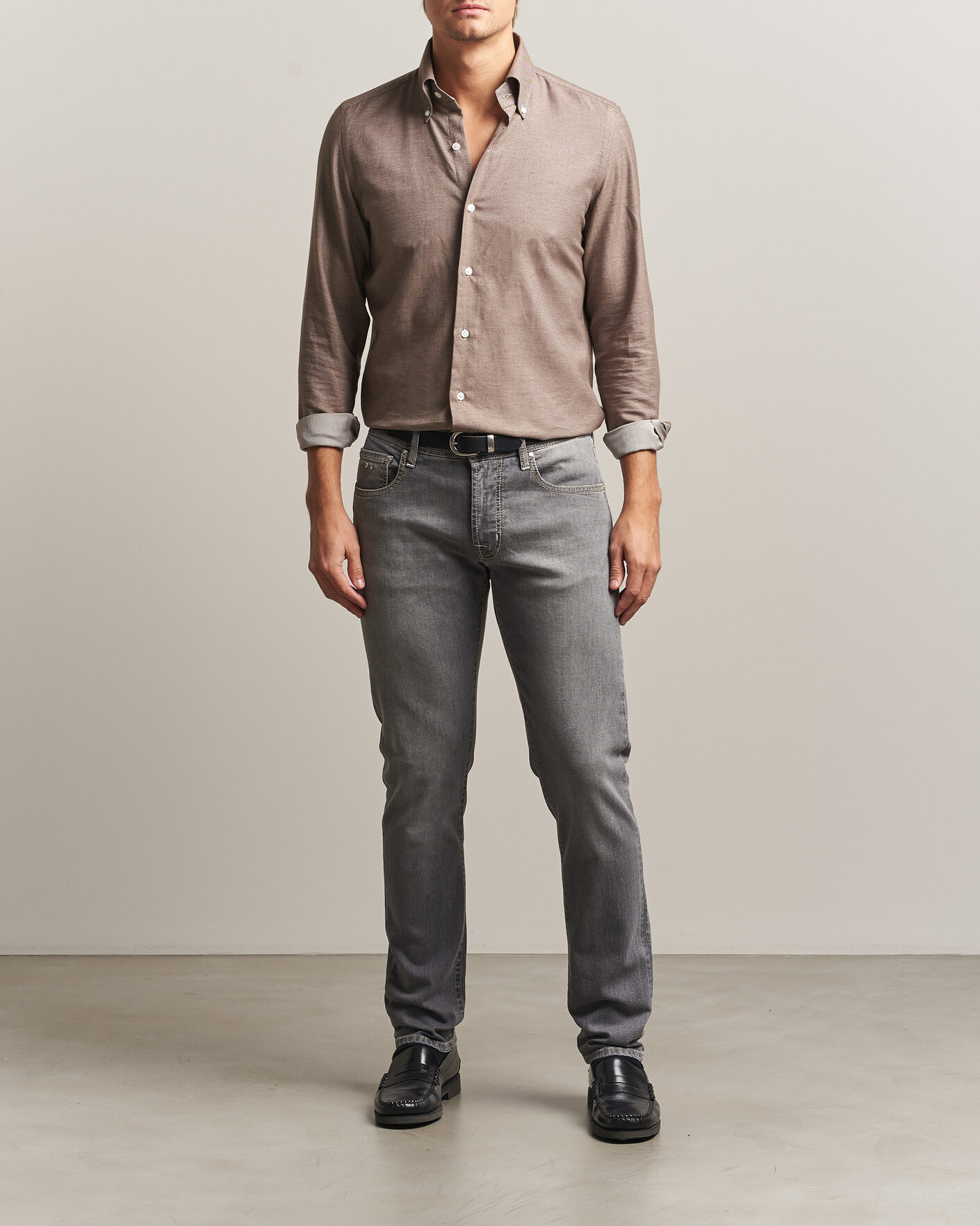 Mies | Farkut | Tramarossa | Michelangelo Stretch Jeans Light Grey