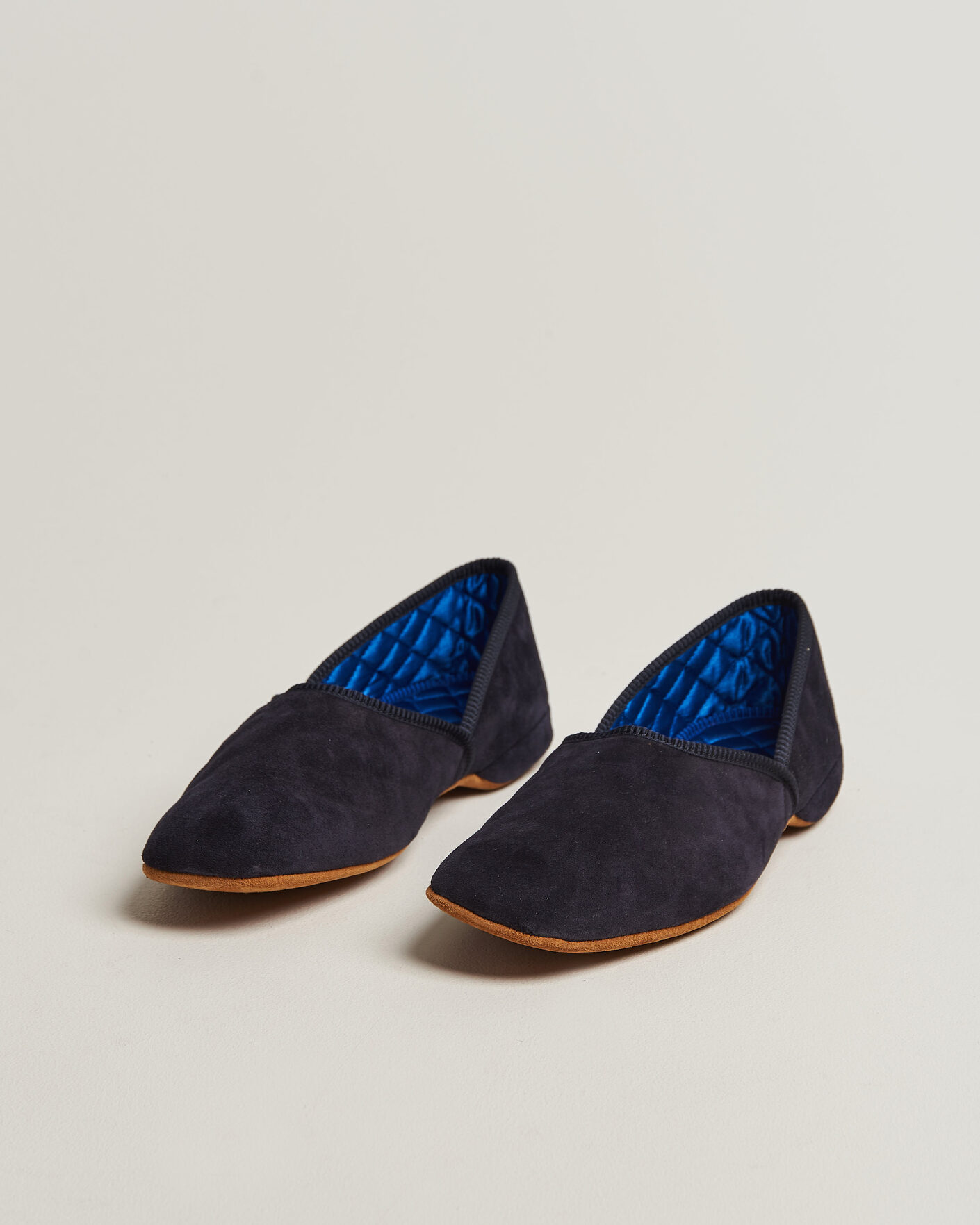 Mies | Sandaalit ja tohvelit | Bowhill & Elliott | Grecian Indoor Slippers Navy Suede