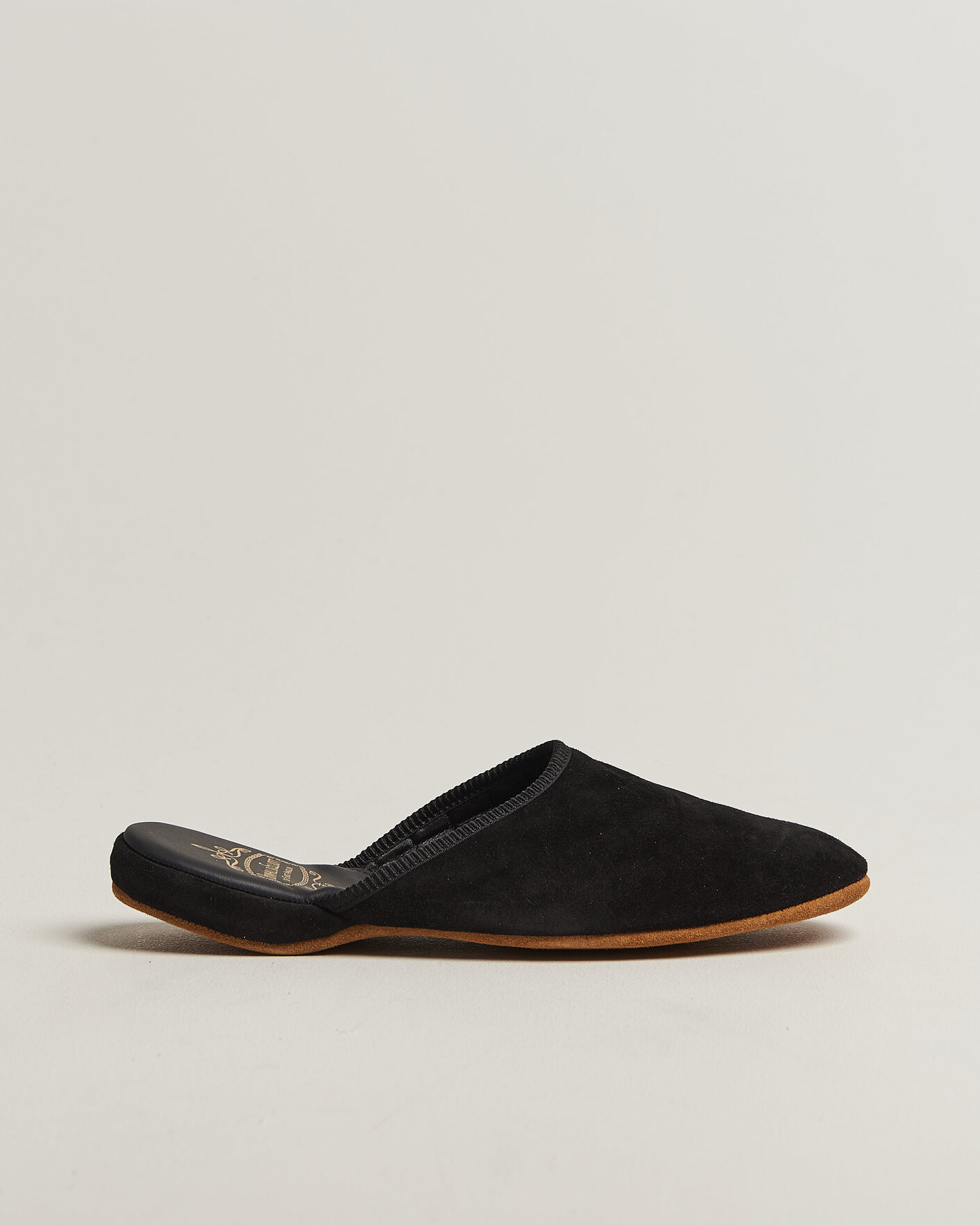 Mies | Sandaalit ja tohvelit | Bowhill & Elliott | Mule Slipper Quilt Lining Black Suede