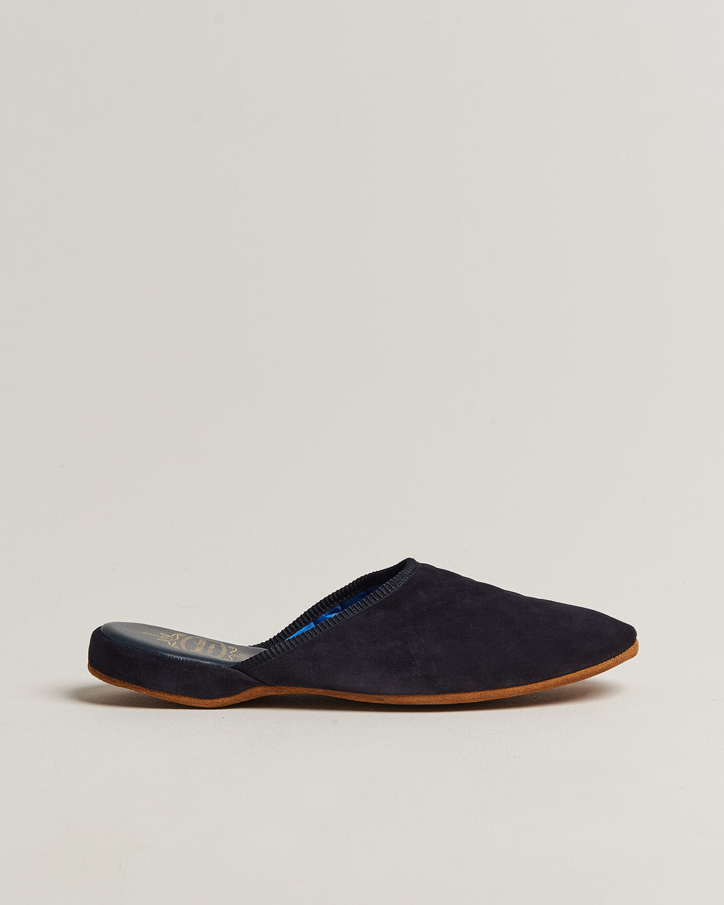 Mies | Sandaalit ja tohvelit | Bowhill & Elliott | Mule Slipper Quilt Lining Navy Suede