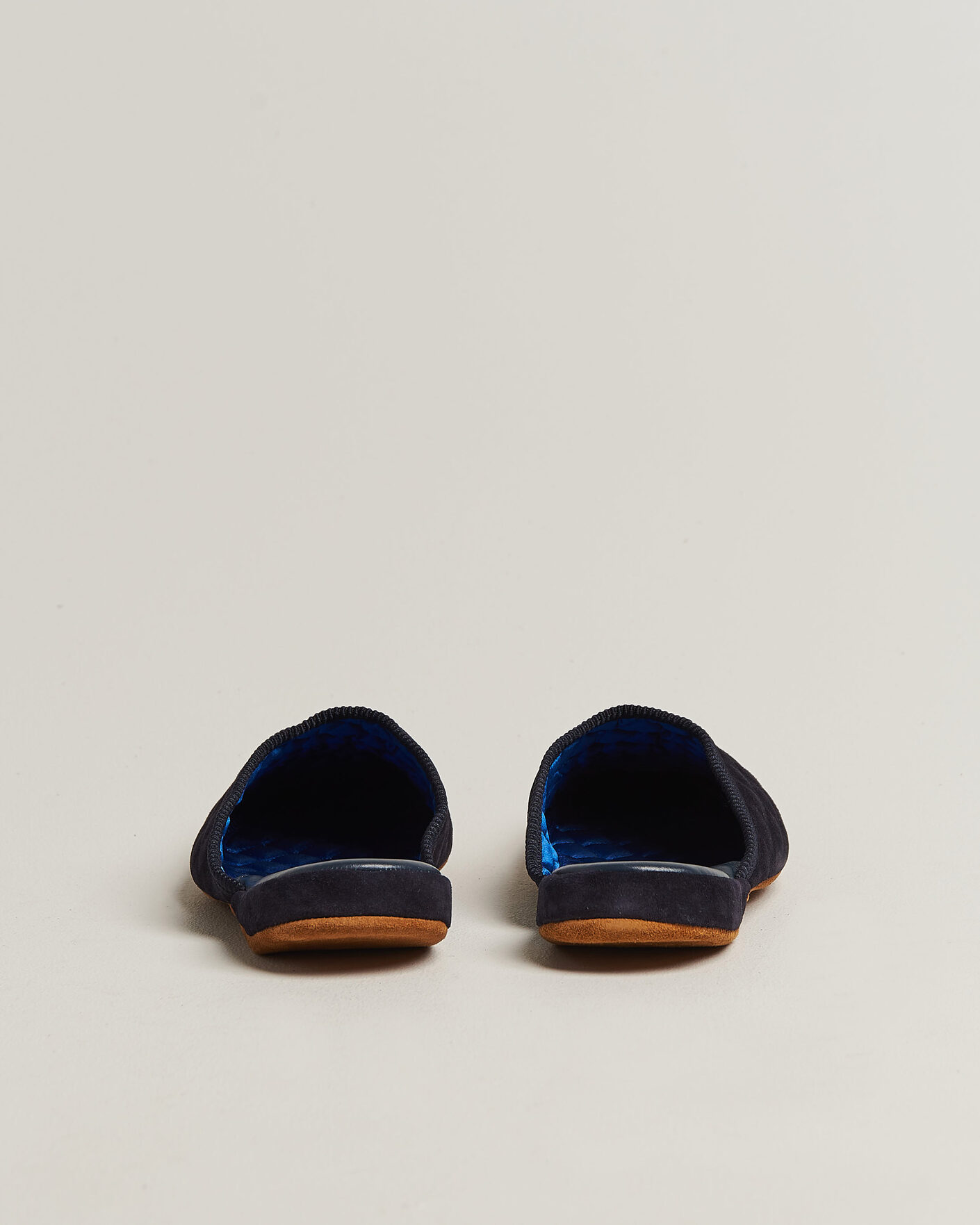 Mies | Sandaalit ja tohvelit | Bowhill & Elliott | Mule Slipper Quilt Lining Navy Suede