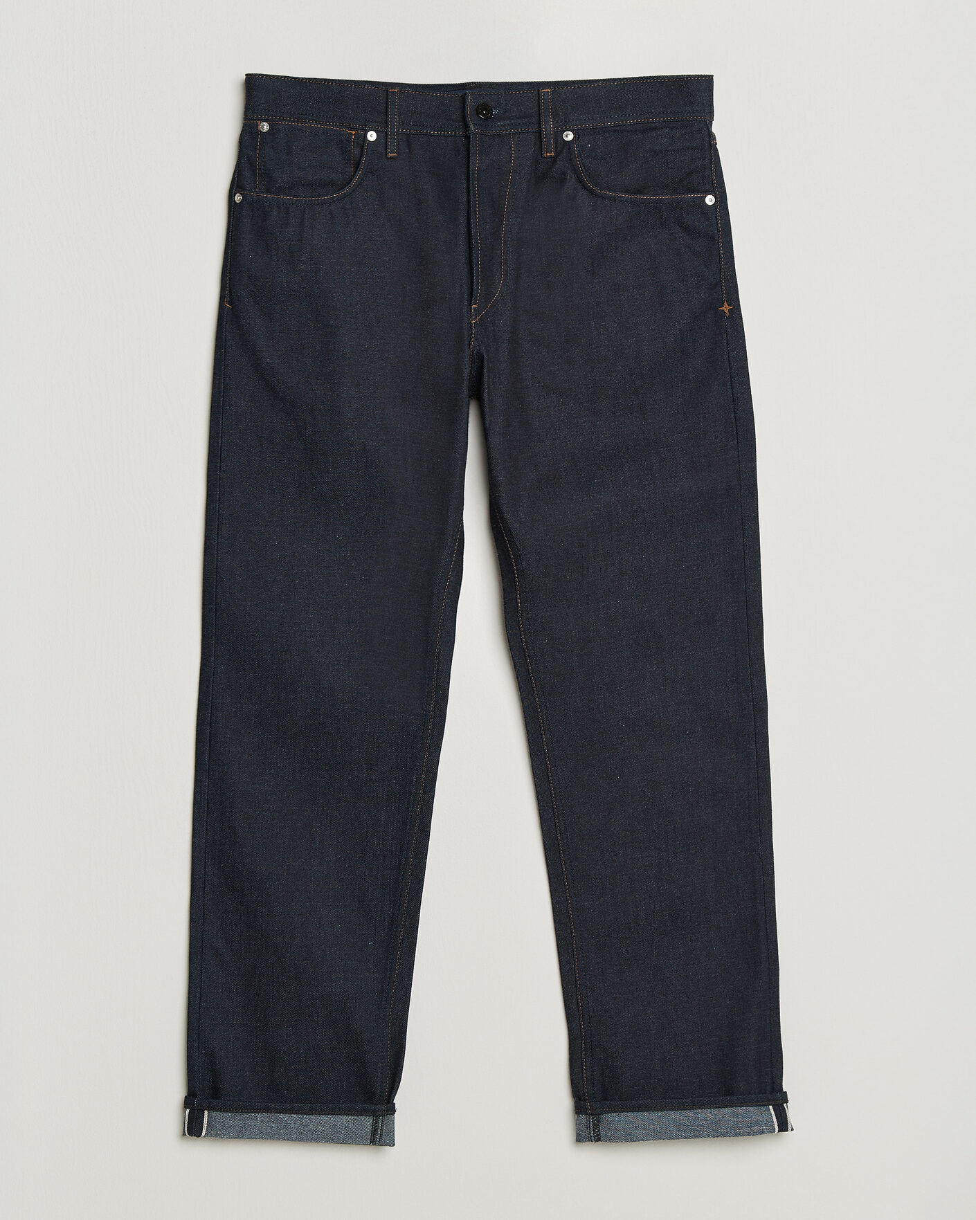 Mies | Farkut | Stone Island | Regular Straight Fit Selvedge Jeans Blue Raw