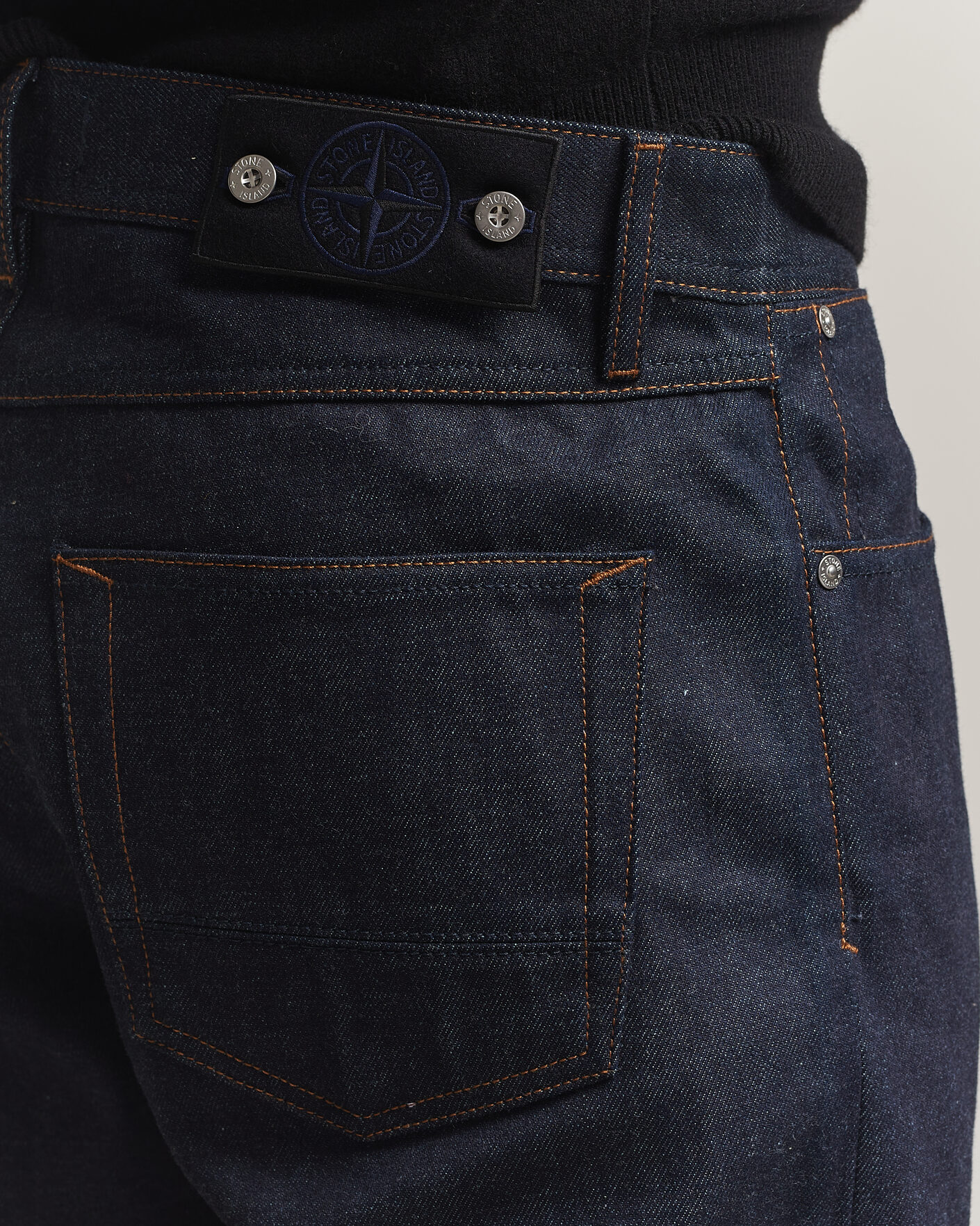 Mies | Farkut | Stone Island | Regular Straight Fit Selvedge Jeans Blue Raw