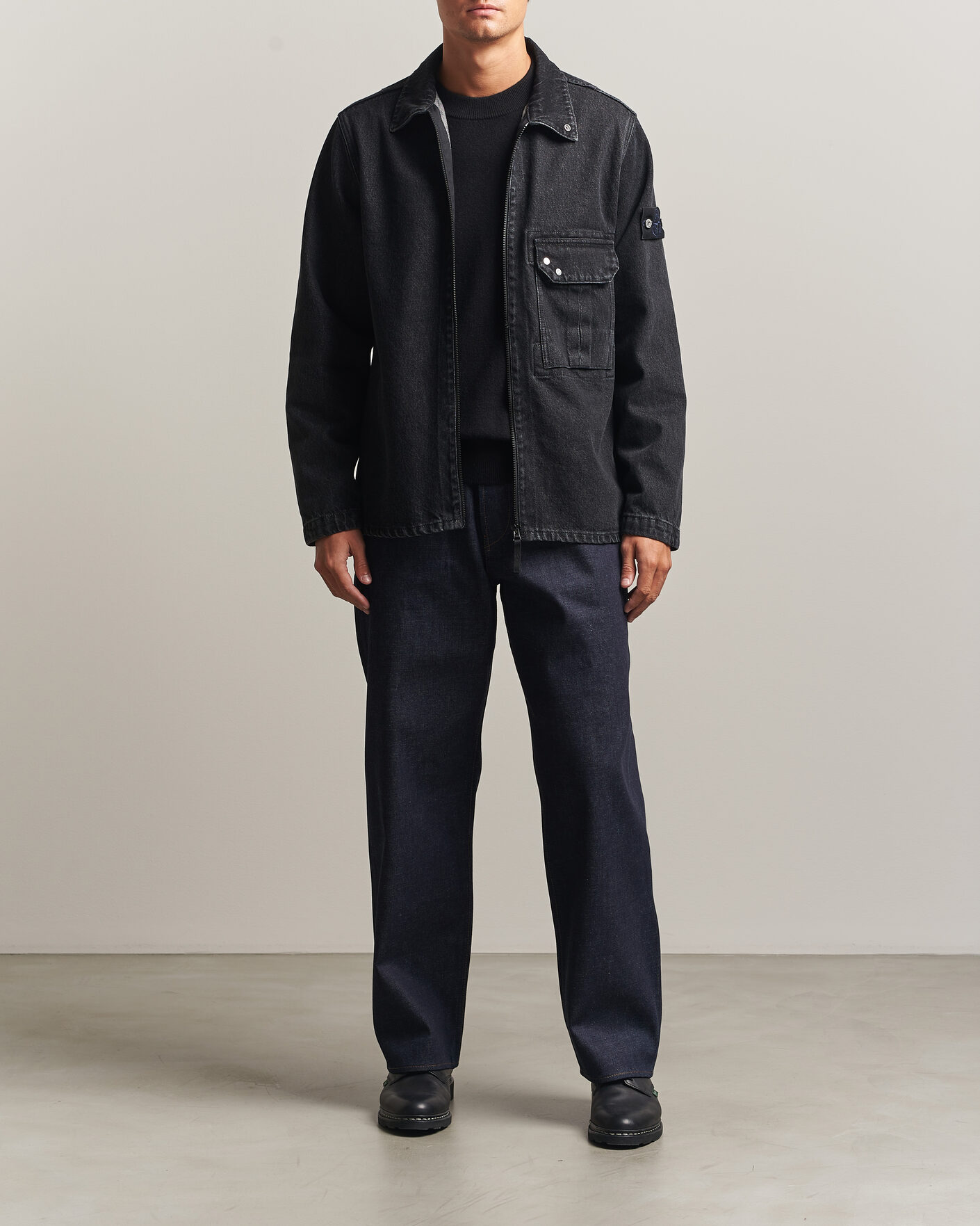 Mies | Housut | Stone Island | Loose Fit Jeans Blue Raw