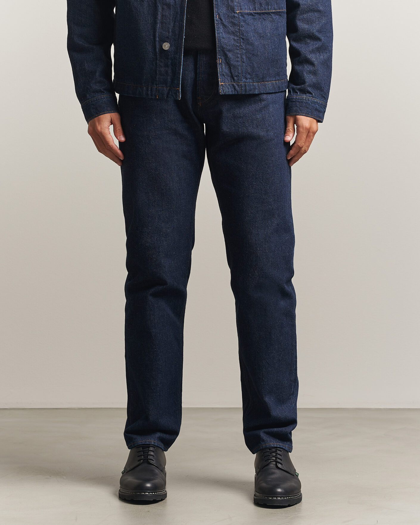 Mies | Farkut | Stone Island | Regular Straight Fit Indigo Jeans Blue Rinse