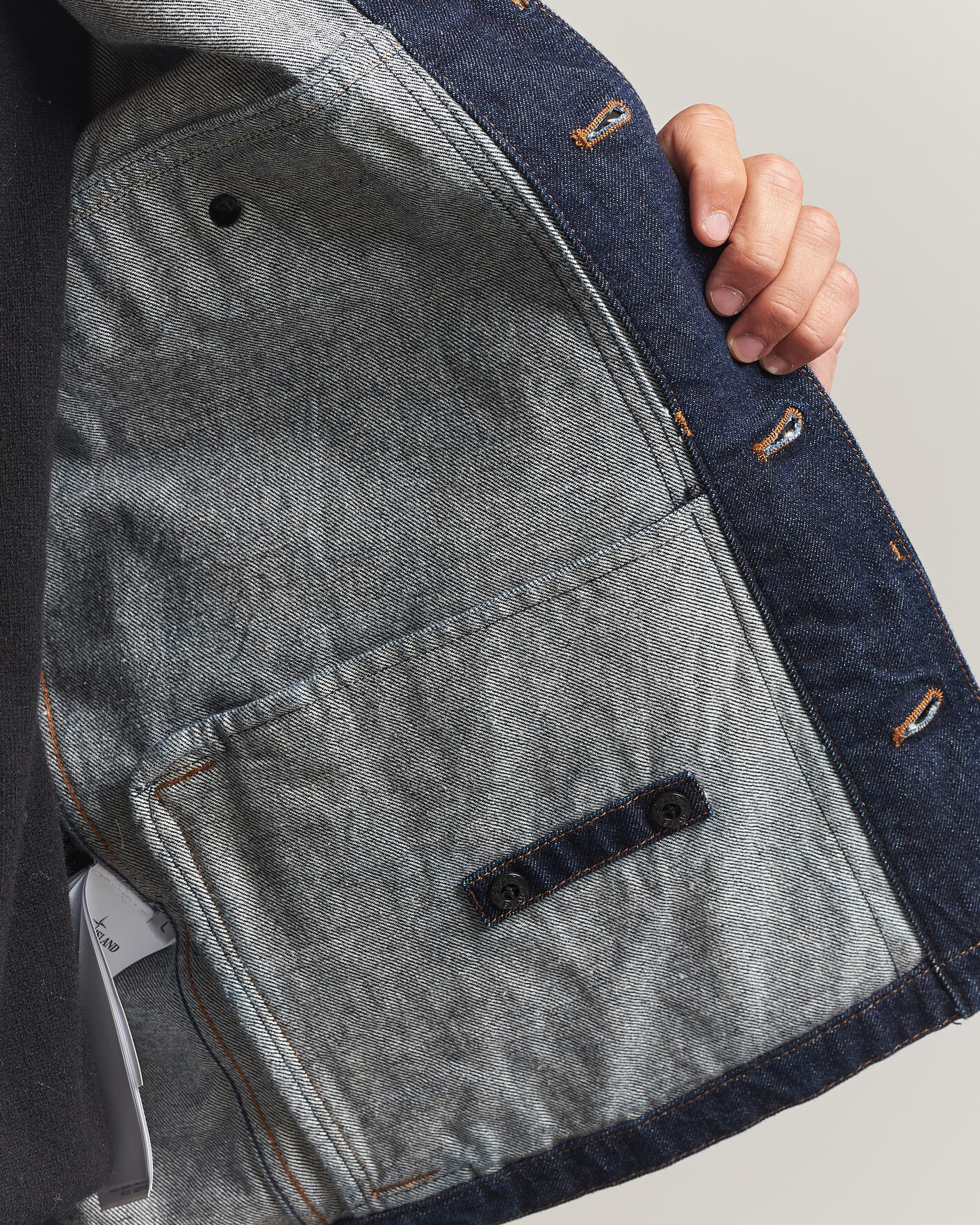 Mies | Takit | Stone Island | Indigo Denim Coach Jacket Blue Rinse