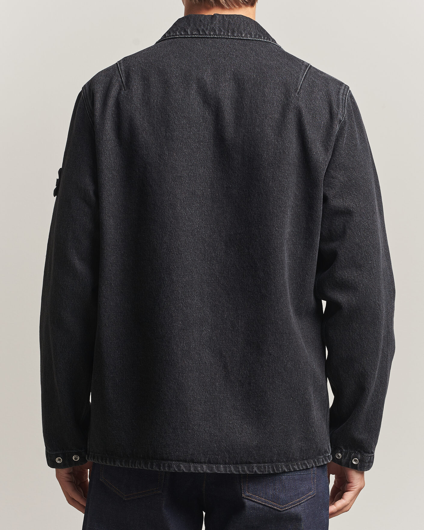 Mies | Kauluspaidat | Stone Island | Denim Overshirt Black Medium Wash