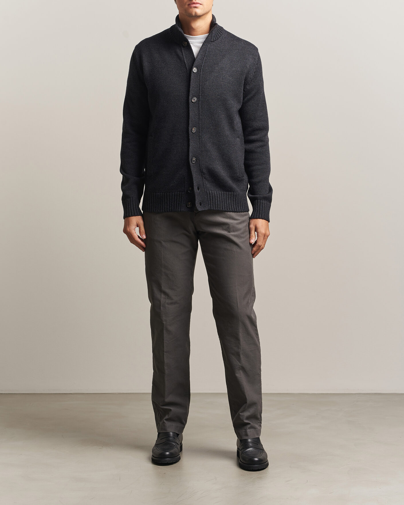 Mies | Puserot | Zanone | Virgin Merino Wool Chioto Grey Melange