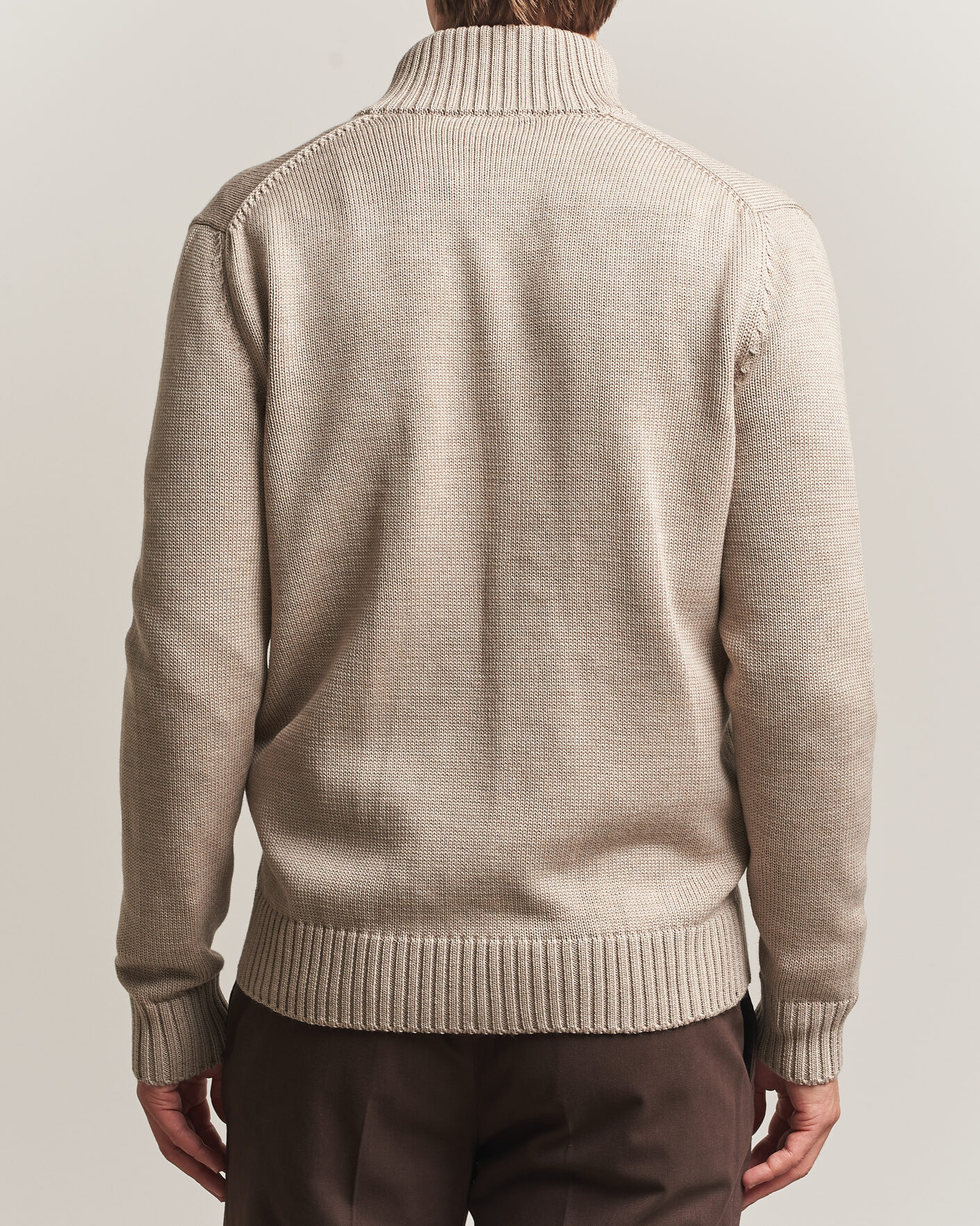 Mies | Puserot | Zanone | Virgin Merino Wool Chioto Beige