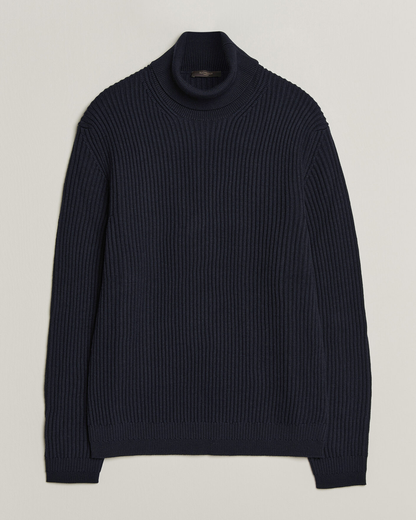 Mies | Puserot | Zanone | Fishermans Rib Rollneck Navy
