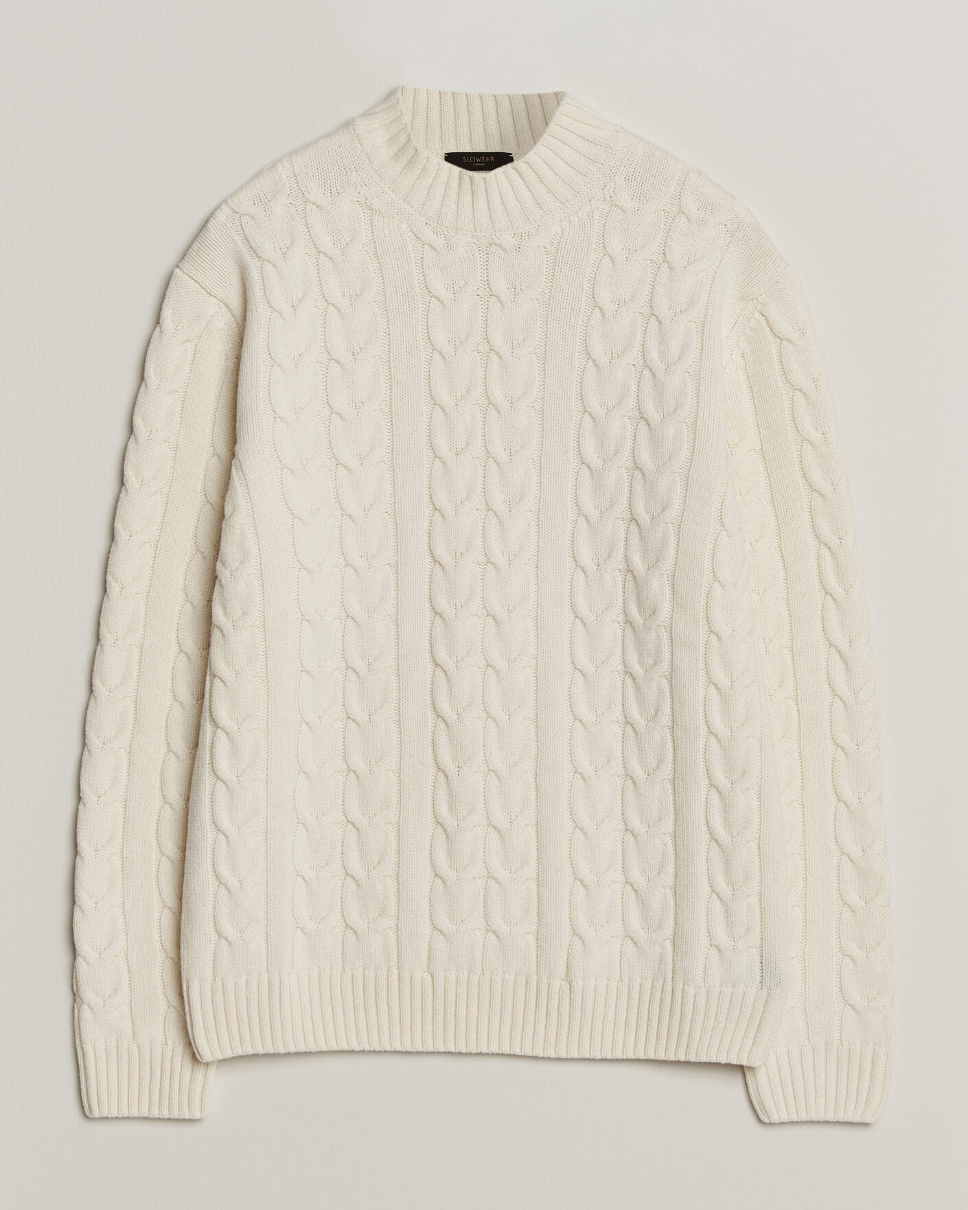Mies | Puserot | Zanone | Double Cable Crew Neck Latte