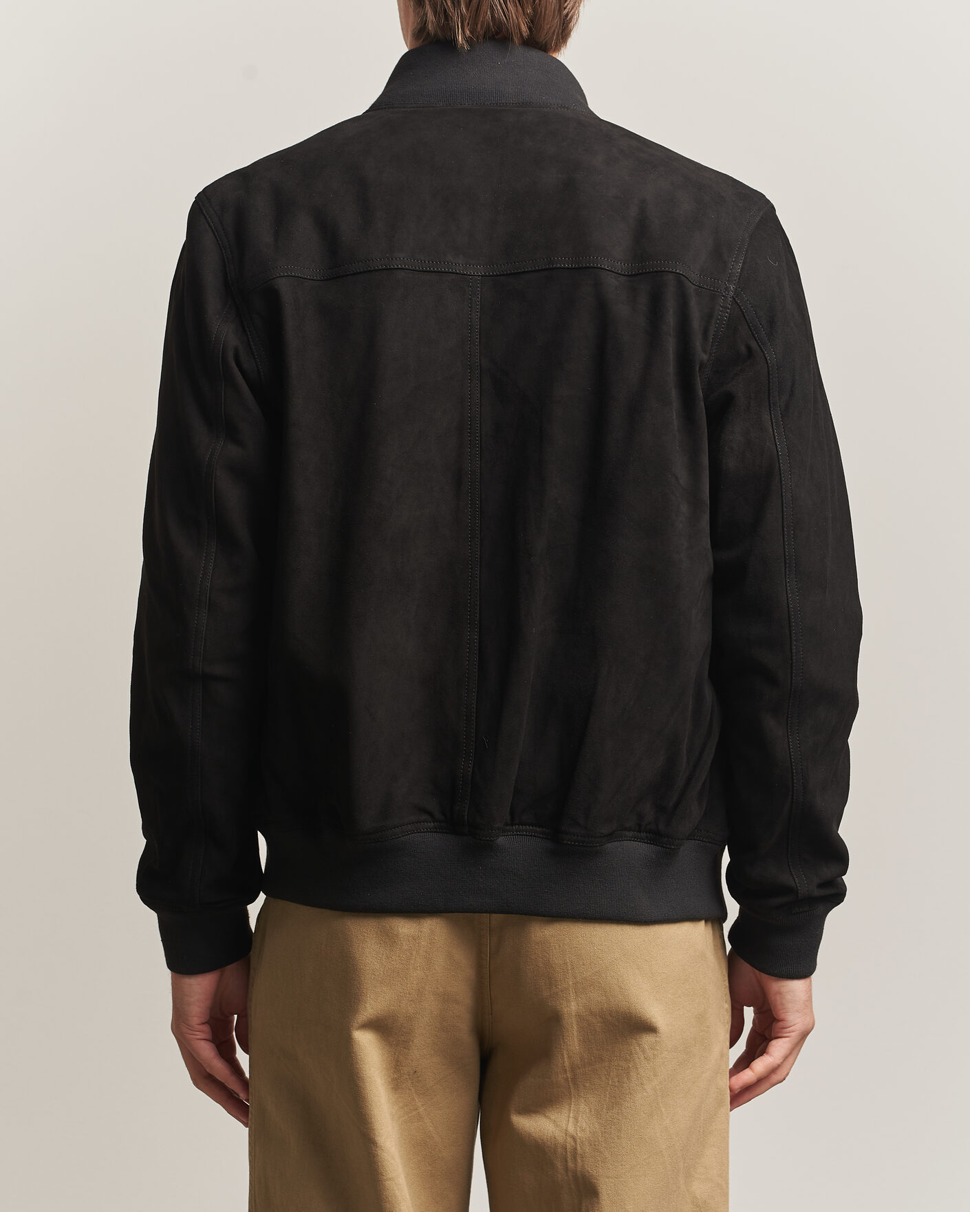 Mies | Takit | Baracuta | Suede Blouson Jacket Black