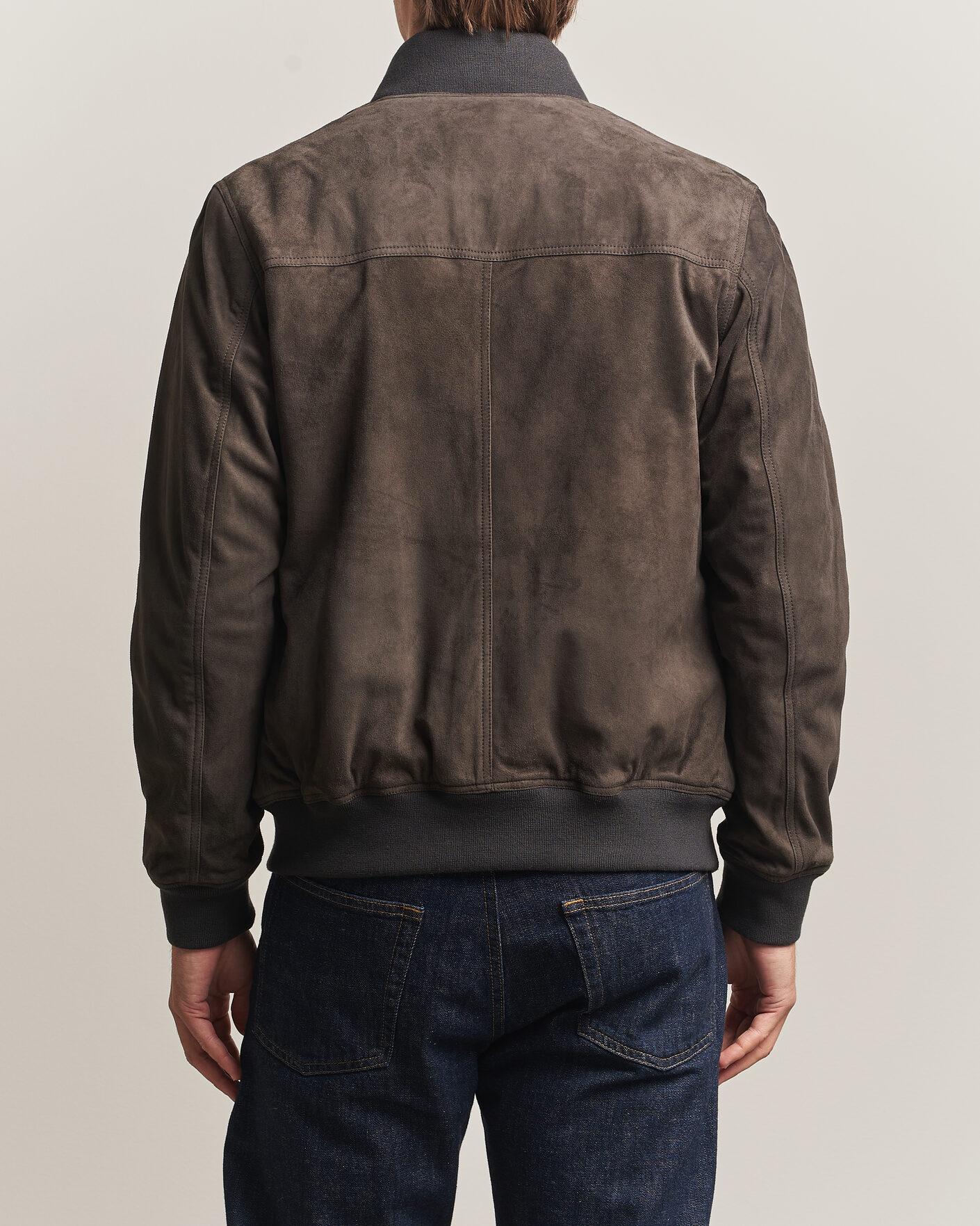 Mies | Takit | Baracuta | Suede Blouson Jacket December Sky