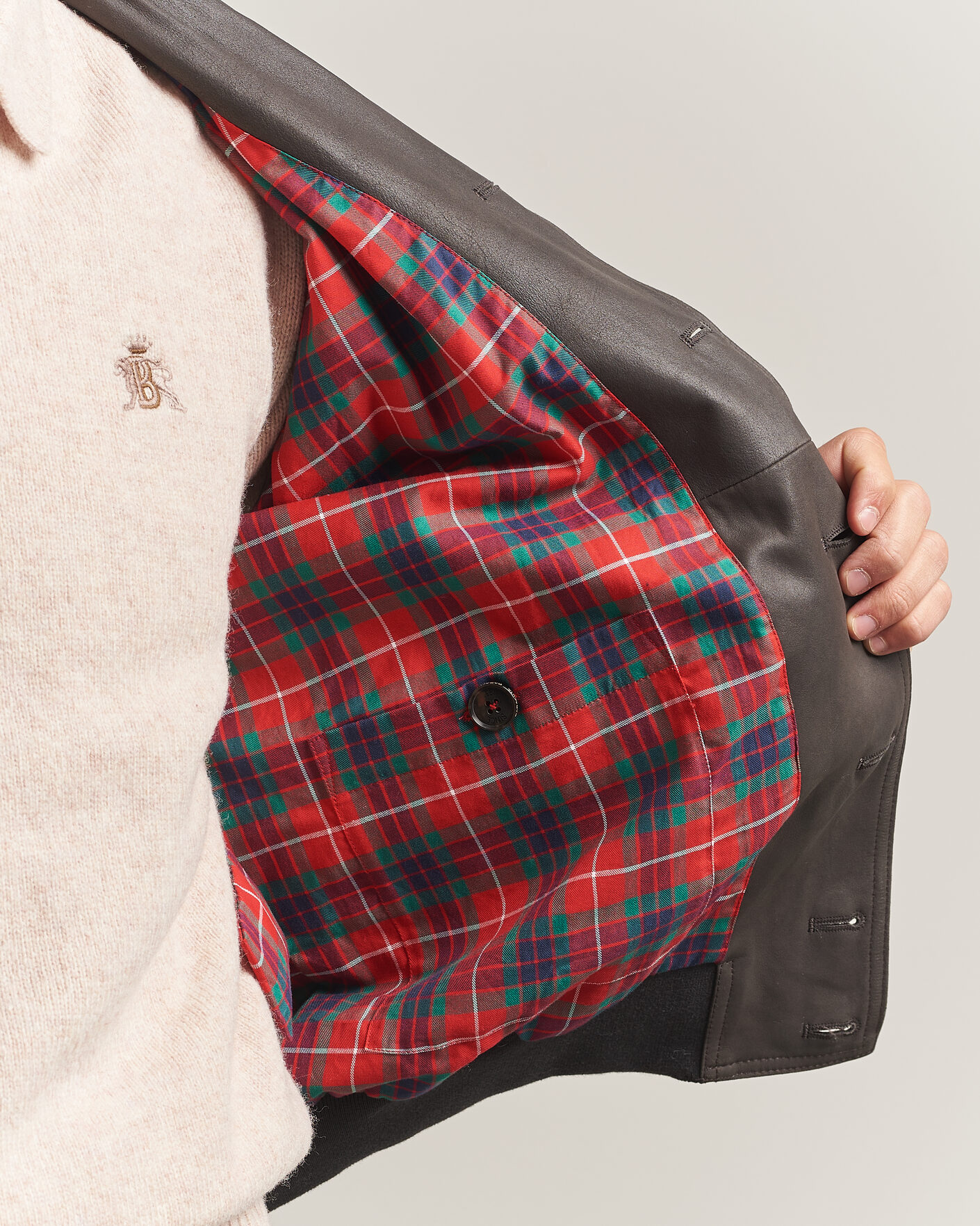 Mies | Takit | Baracuta | Suede Blouson Jacket December Sky