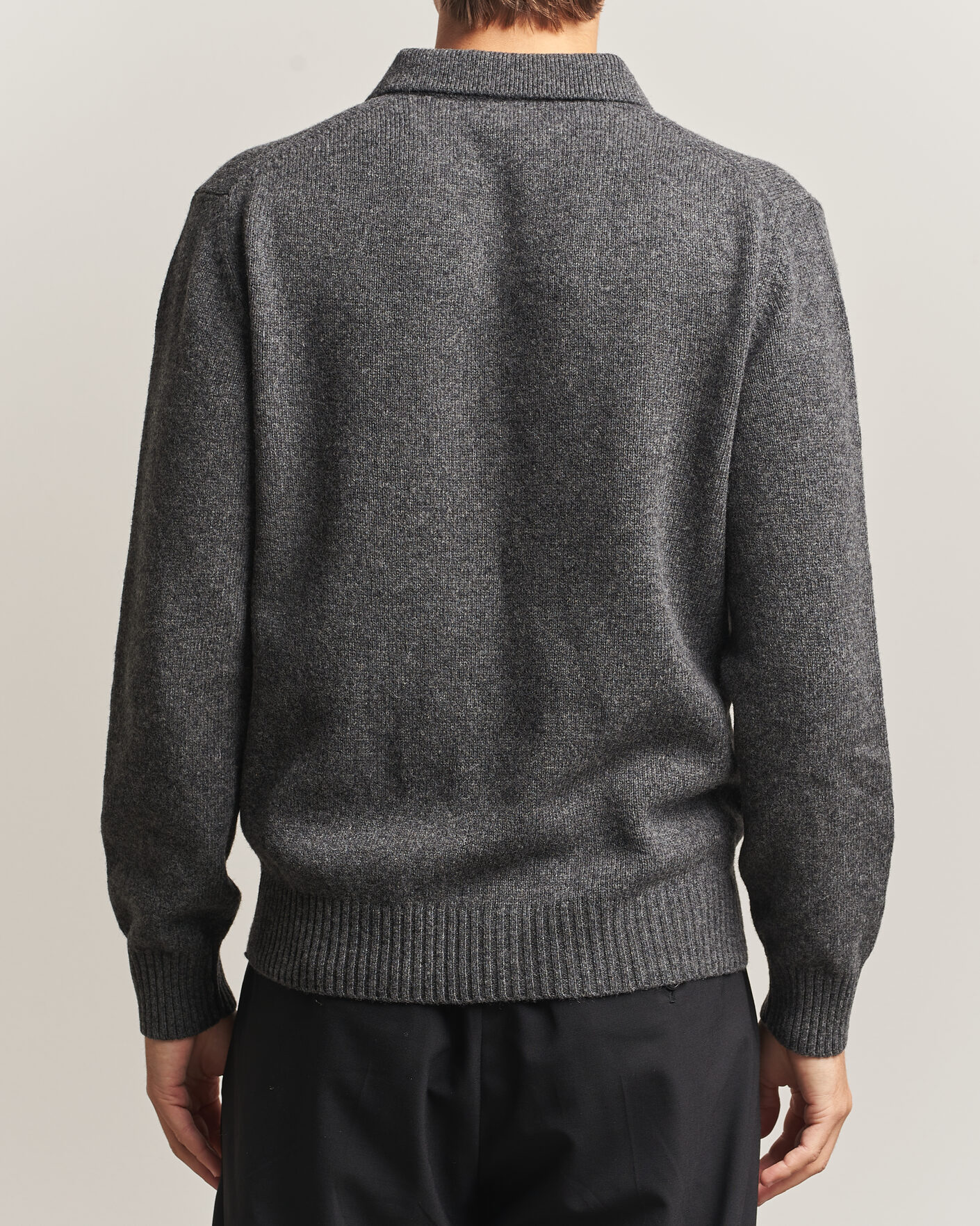 Mies | Puserot | Baracuta | Shetland Polo Mid Grey