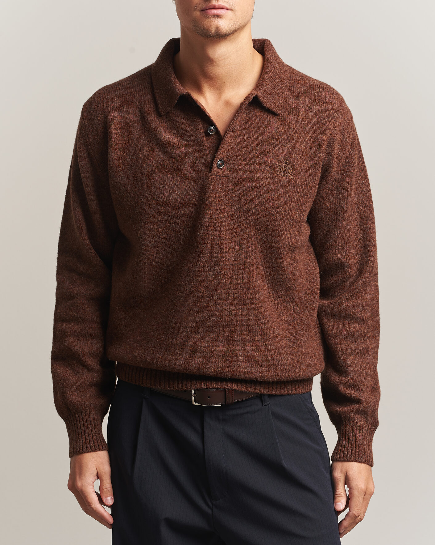 Mies | Puserot | Baracuta | Shetland Polo Slate Black