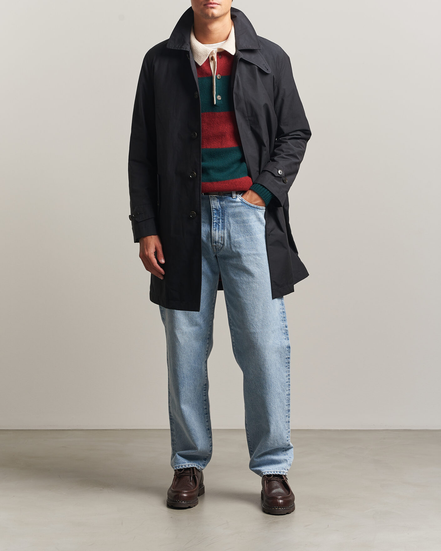 Mies | Takit | Baracuta | G10 Detachable Cloth Coat Dark Navy