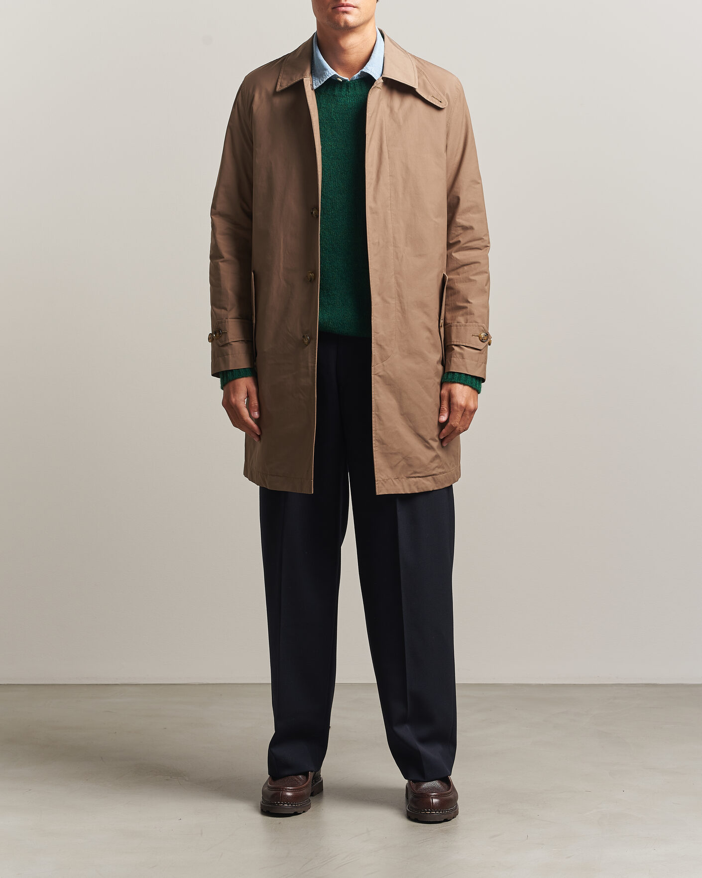 Mies | Takit | Baracuta | G10 Detachable Cloth Coat Tan