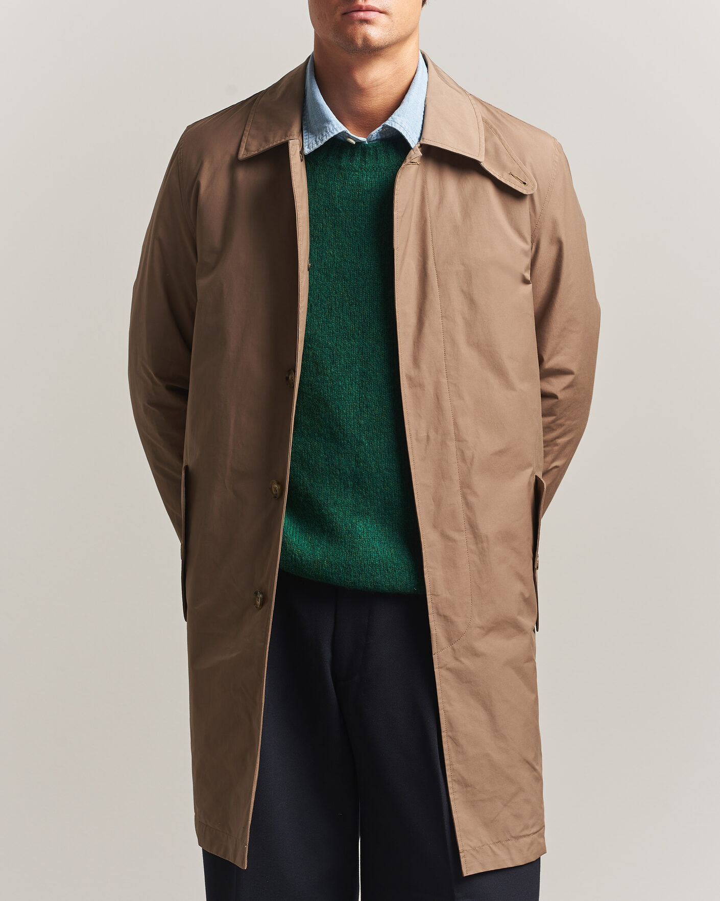 Mies | Takit | Baracuta | G10 Detachable Cloth Coat Tan