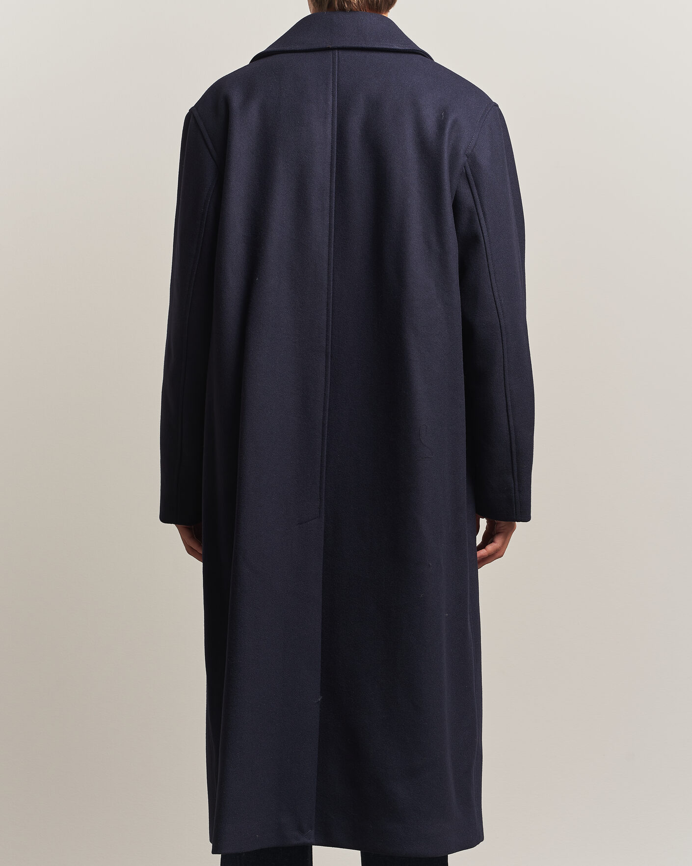 Mies | Takit | Sunflower | Wool Blend Winter Coat Navy