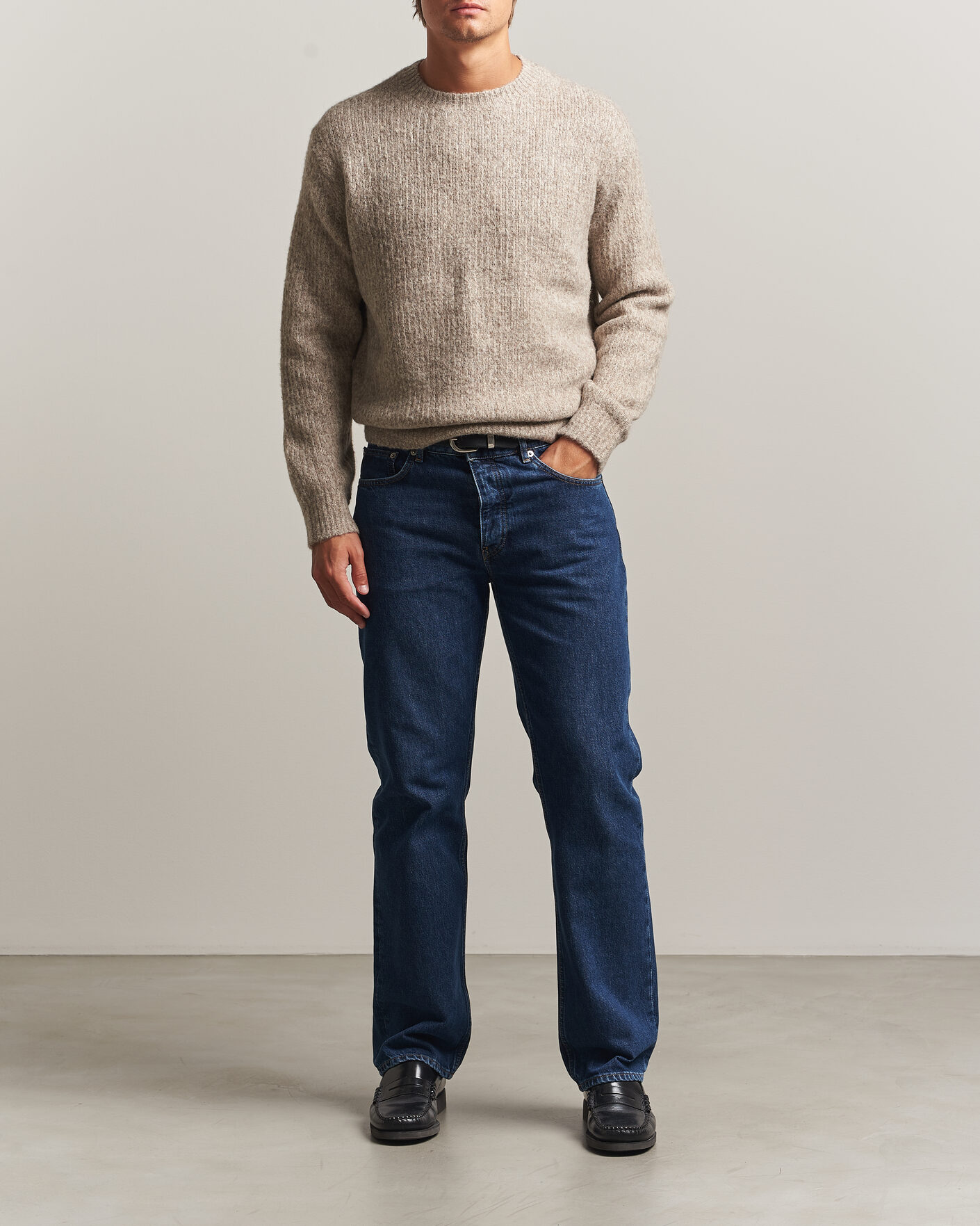 Mies | Puserot | Sunflower | Yak Sweater Dark Oat