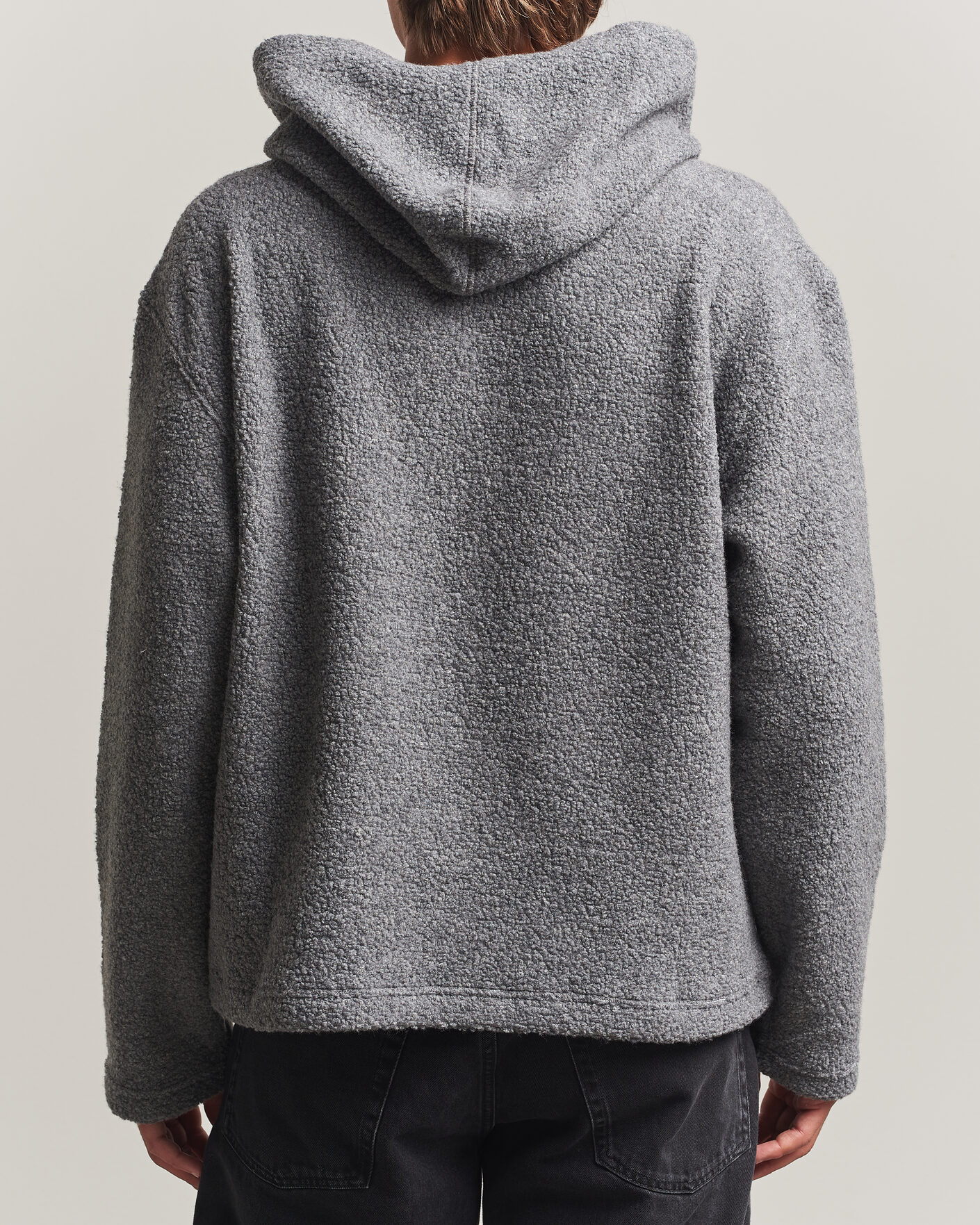 Mies | Puserot | Sunflower | Wool Hoodie Grey Melange