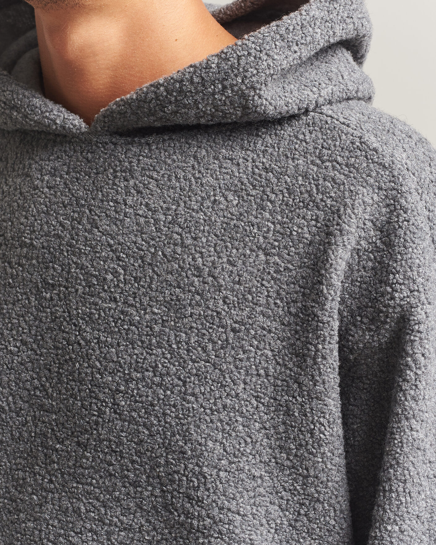 Mies | Puserot | Sunflower | Wool Hoodie Grey Melange