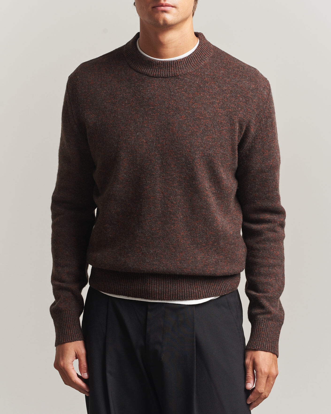 Mies | Puserot | Sunflower | Moon Merino Sweater Brown