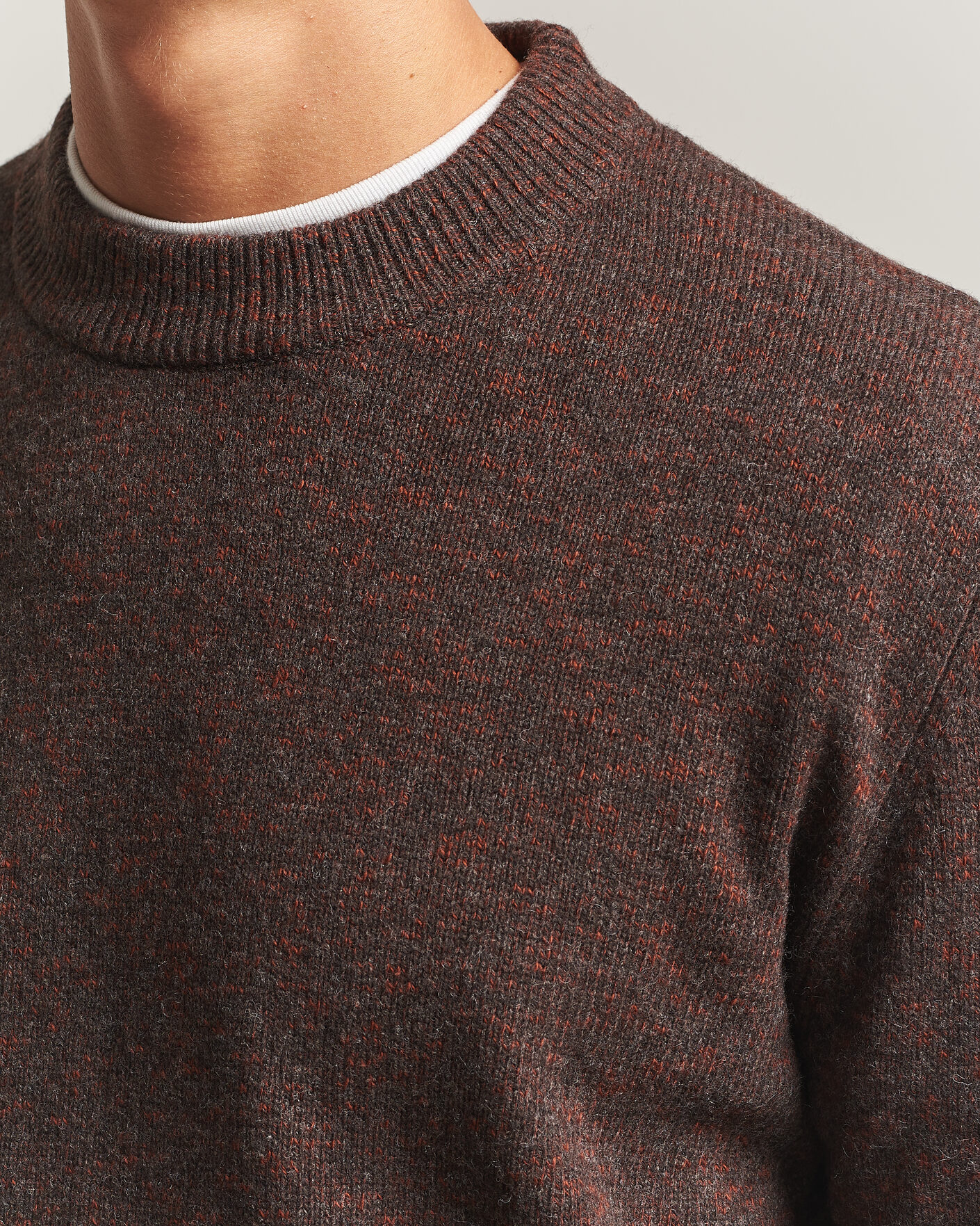 Mies | Puserot | Sunflower | Moon Merino Sweater Brown