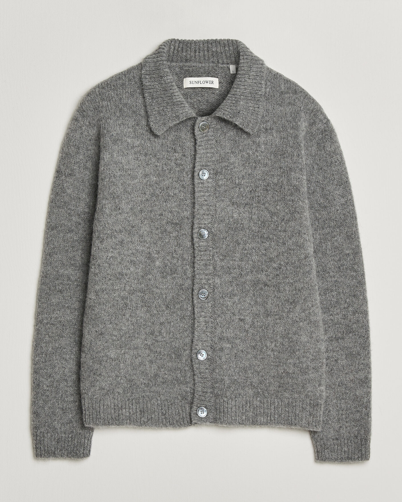 Mies | Puserot | Sunflower | Alpacka Cardigan Grey Melange